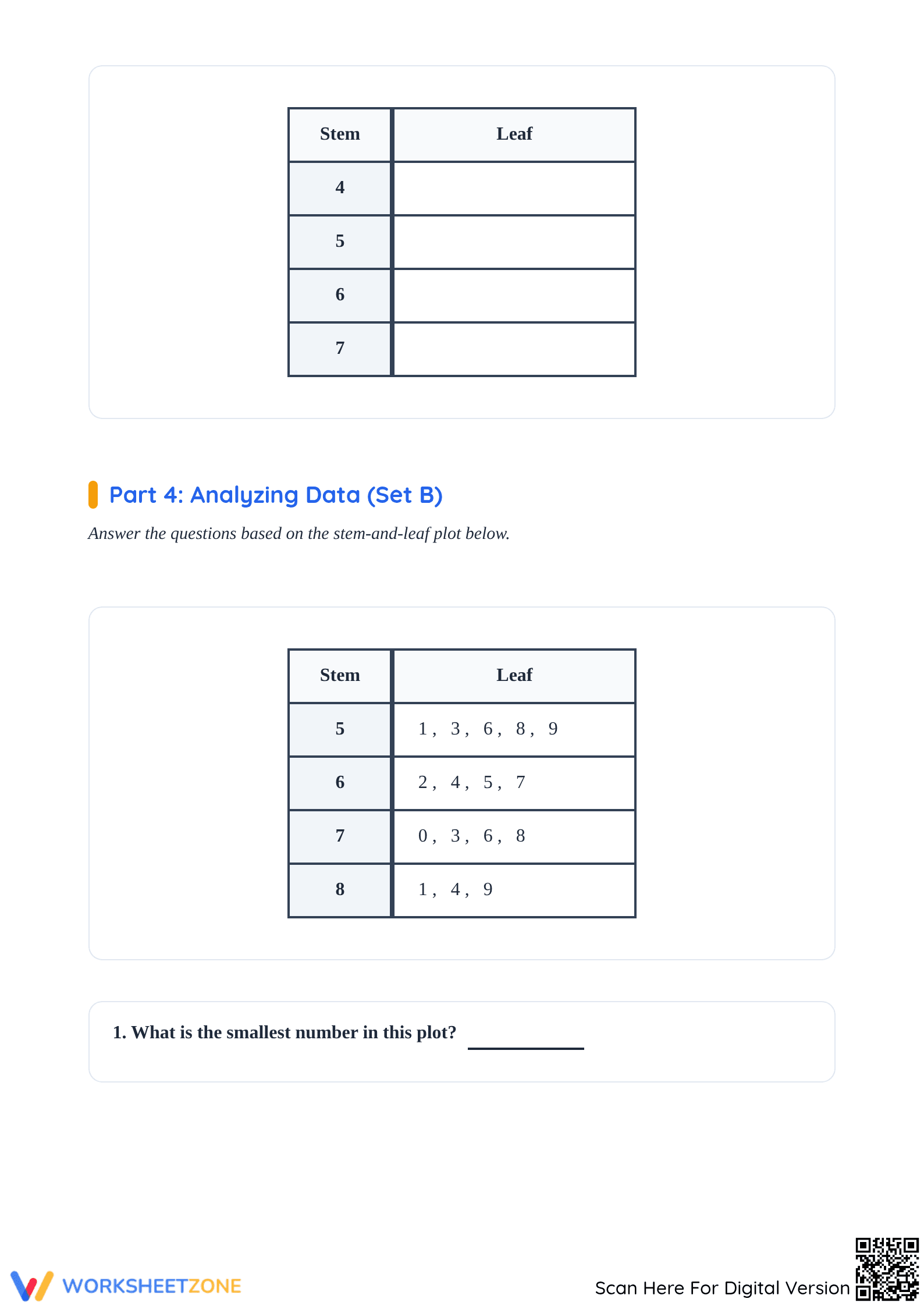 Essential Stem-and-Leaf Plot Practice | Grade 6 Math - Page 4