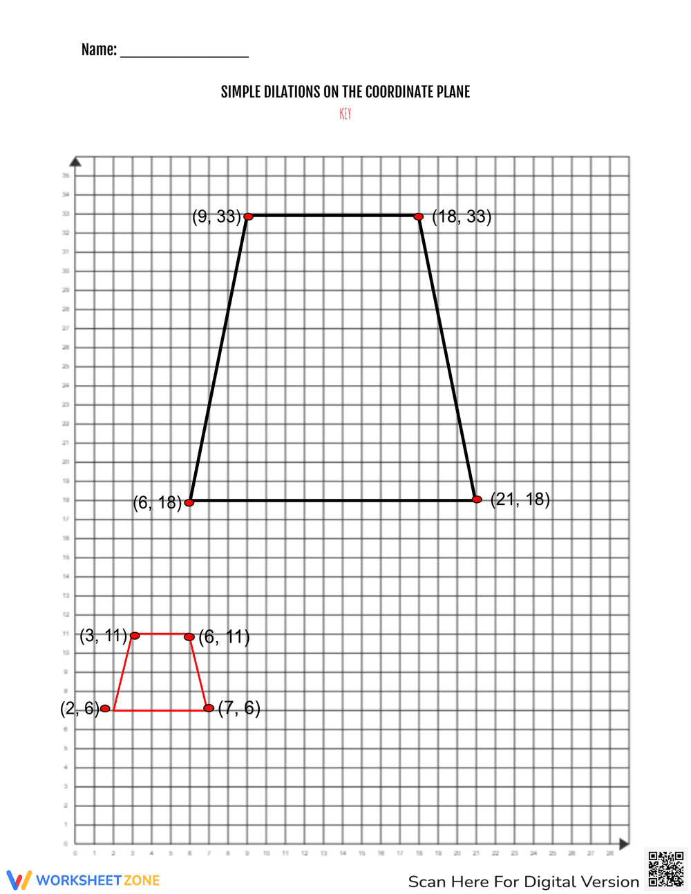 Worksheet on Simple Dilations - Page 4