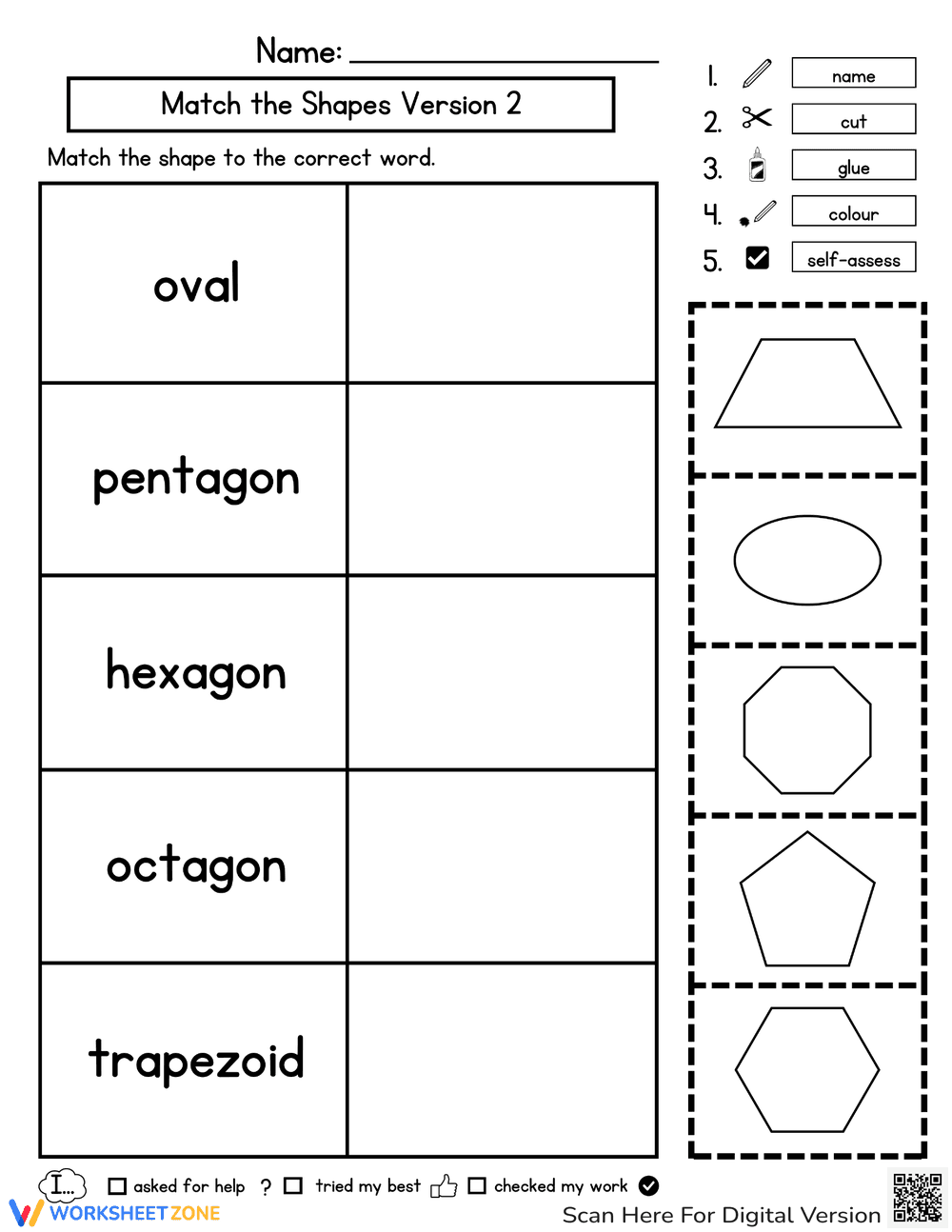 Match the Shapes: A Visual Discrimination Exercise - Page 2