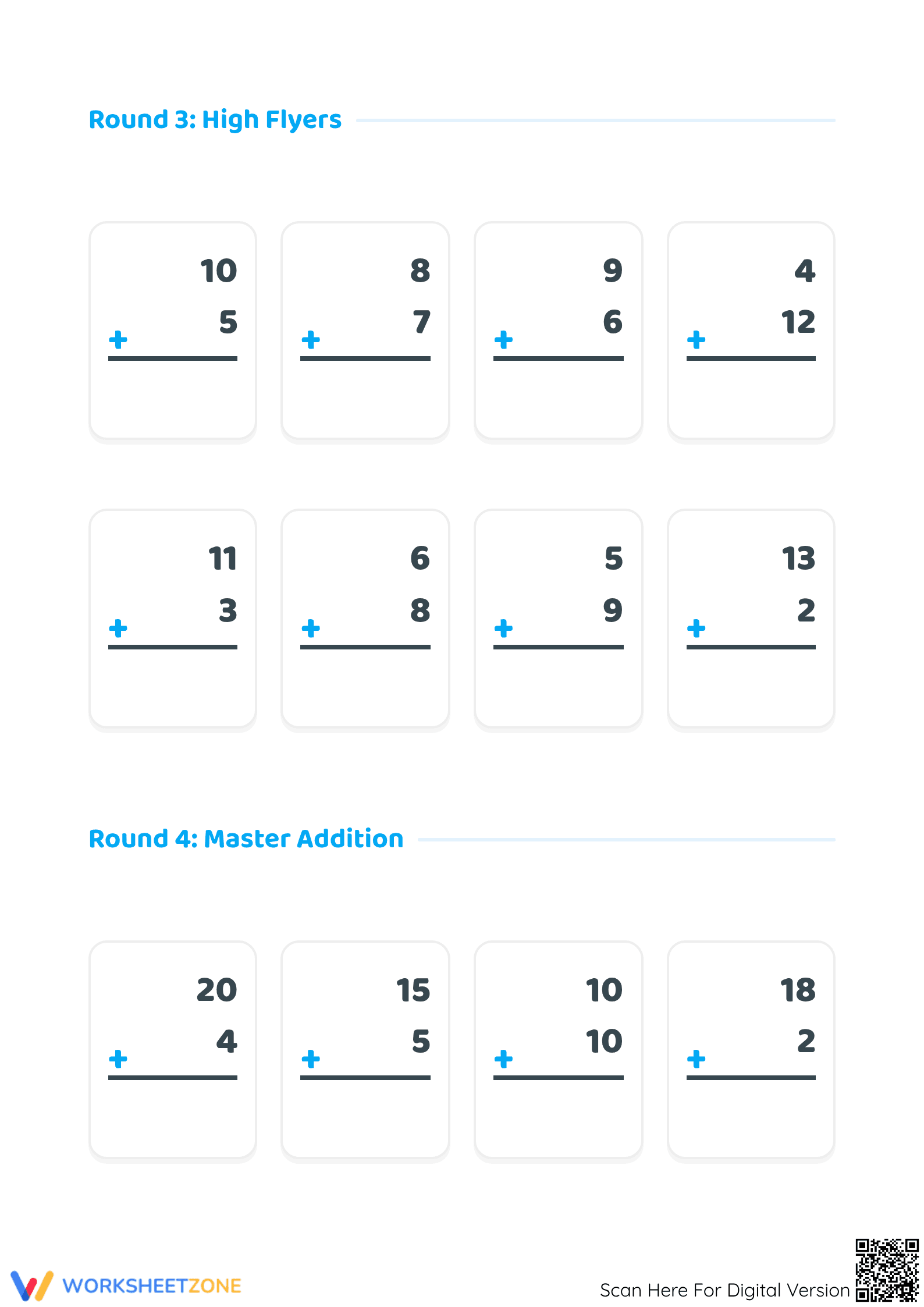 Addition Practice: A Math Skills Worksheet - Page 3
