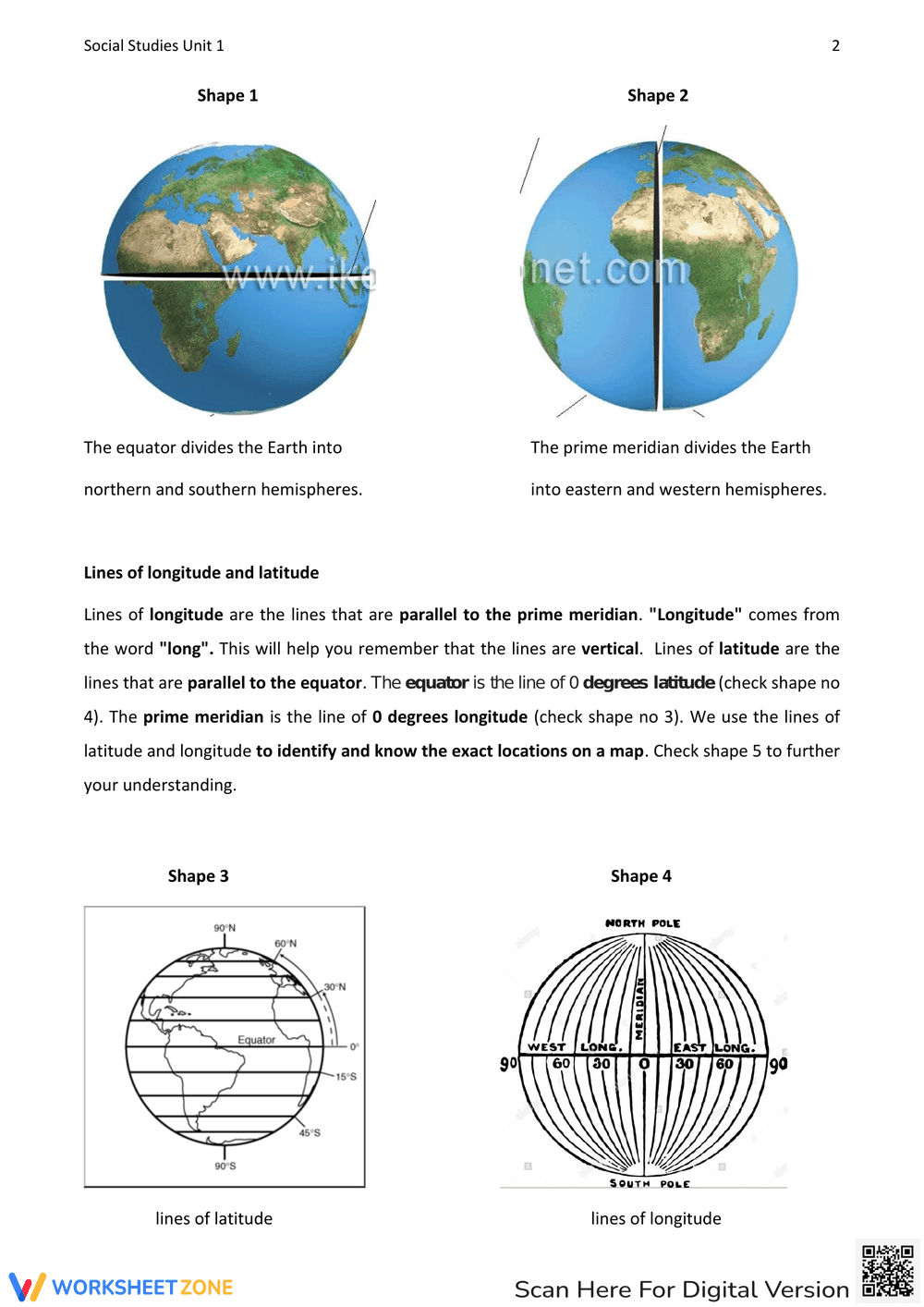 Lines of Latitude and Longitude - Page 2