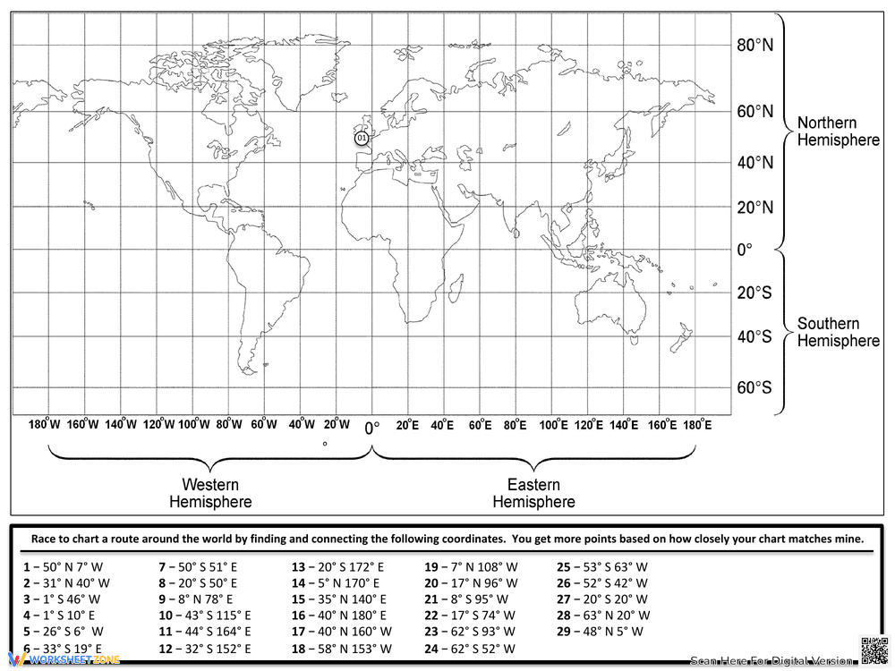 Latitude And Longitude Map Skills Activity Pack - Page 4