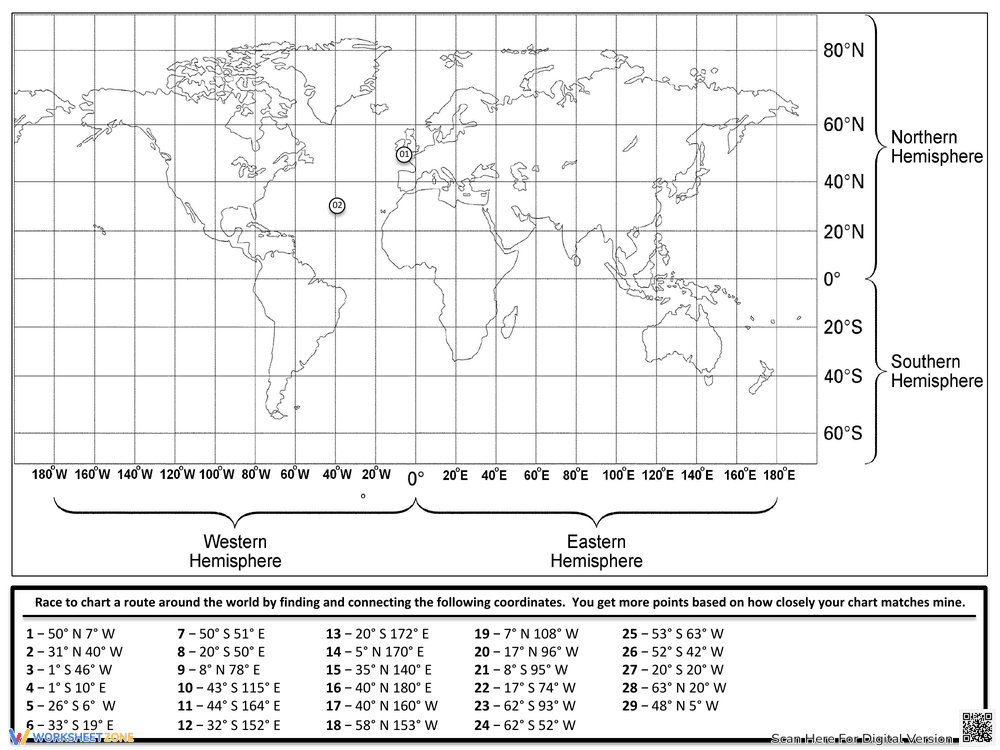 Latitude And Longitude Map Skills Activity Pack - Page 5