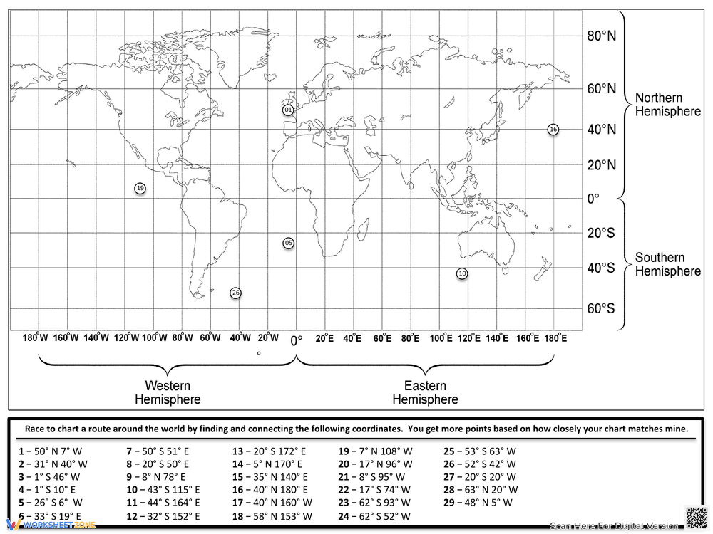 Latitude And Longitude Map Skills Activity Pack - Page 6