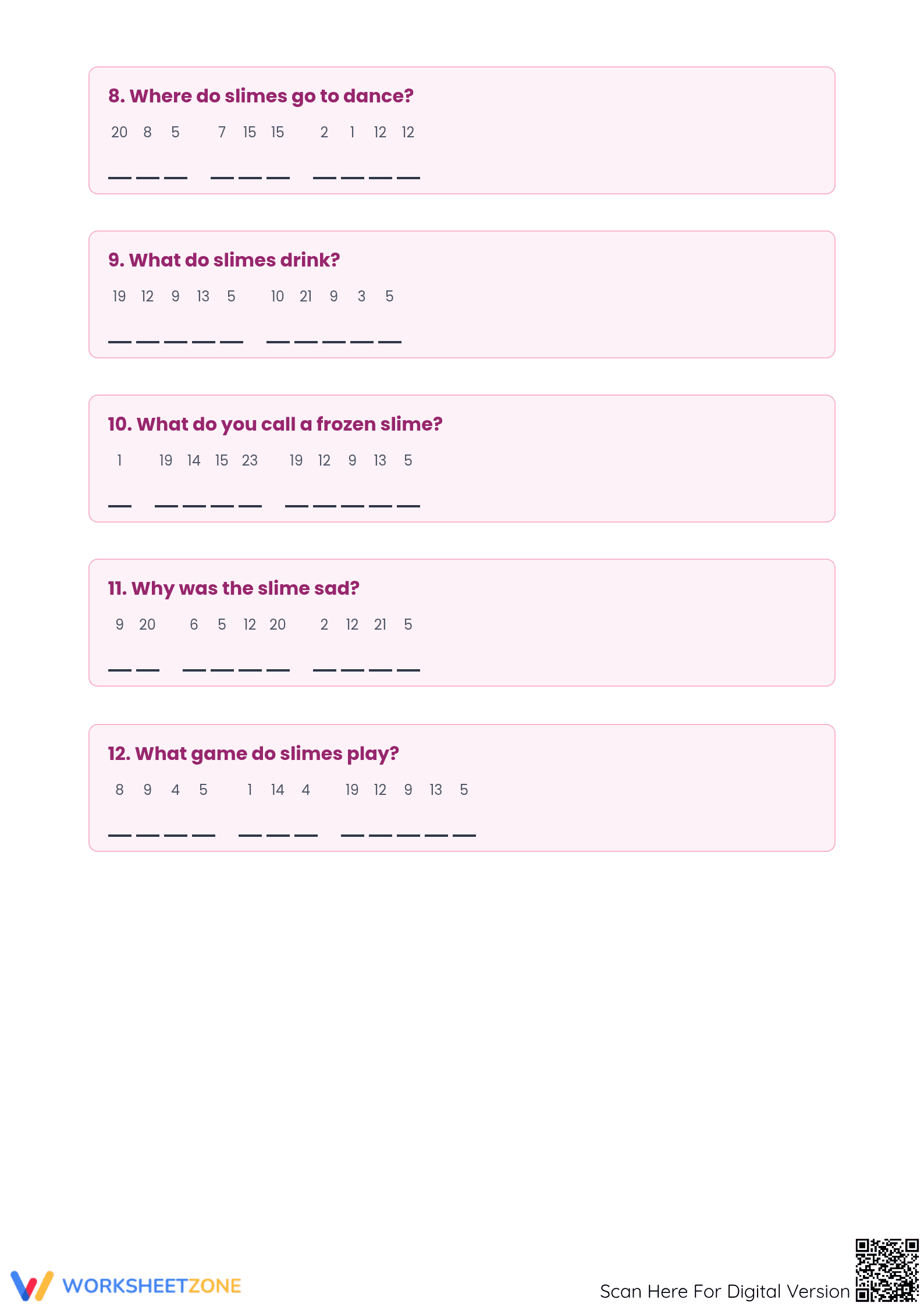 Solve Slime Riddles: A Fun Decoding Challenge! - Page 3