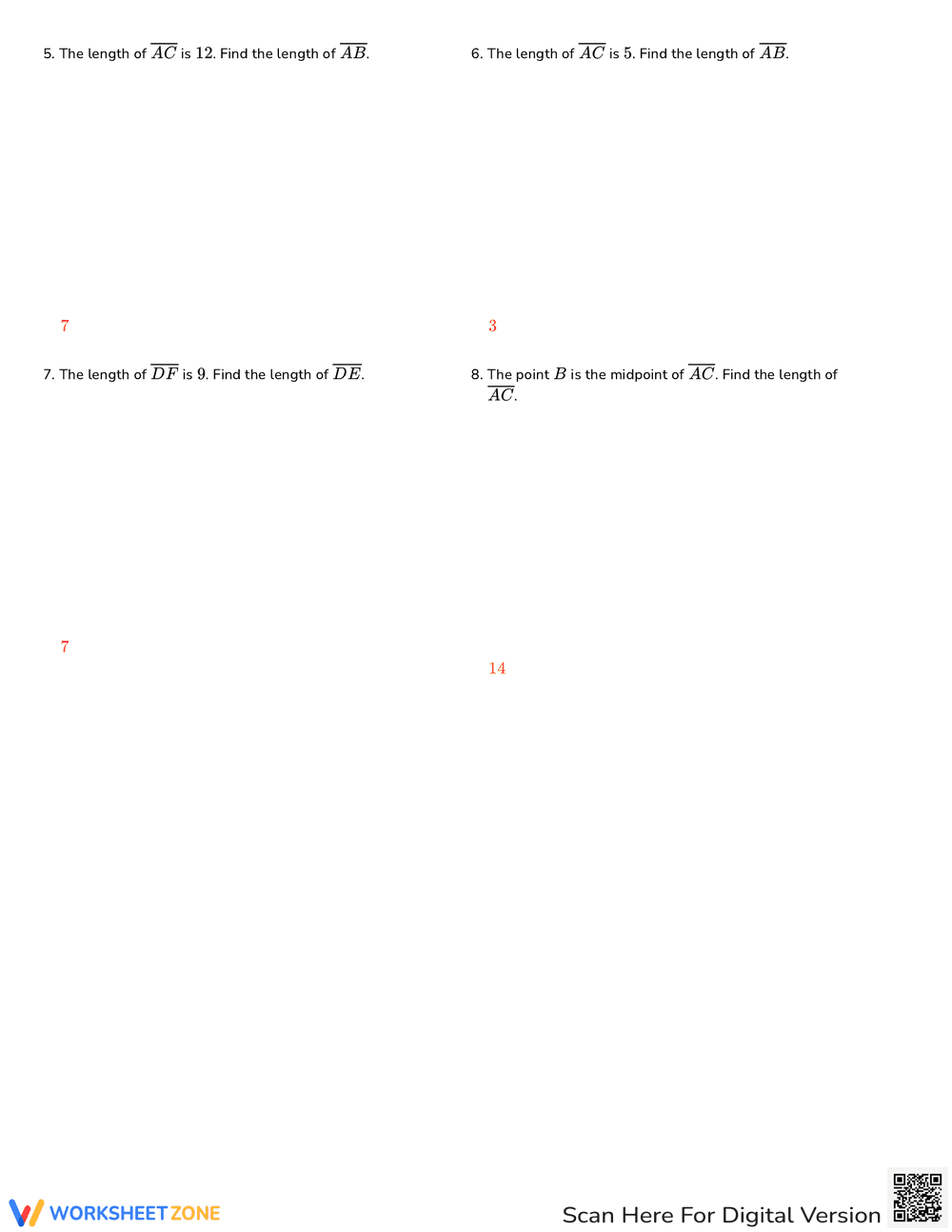 Apply the Segment Addition Postulate: Practice - Page 5