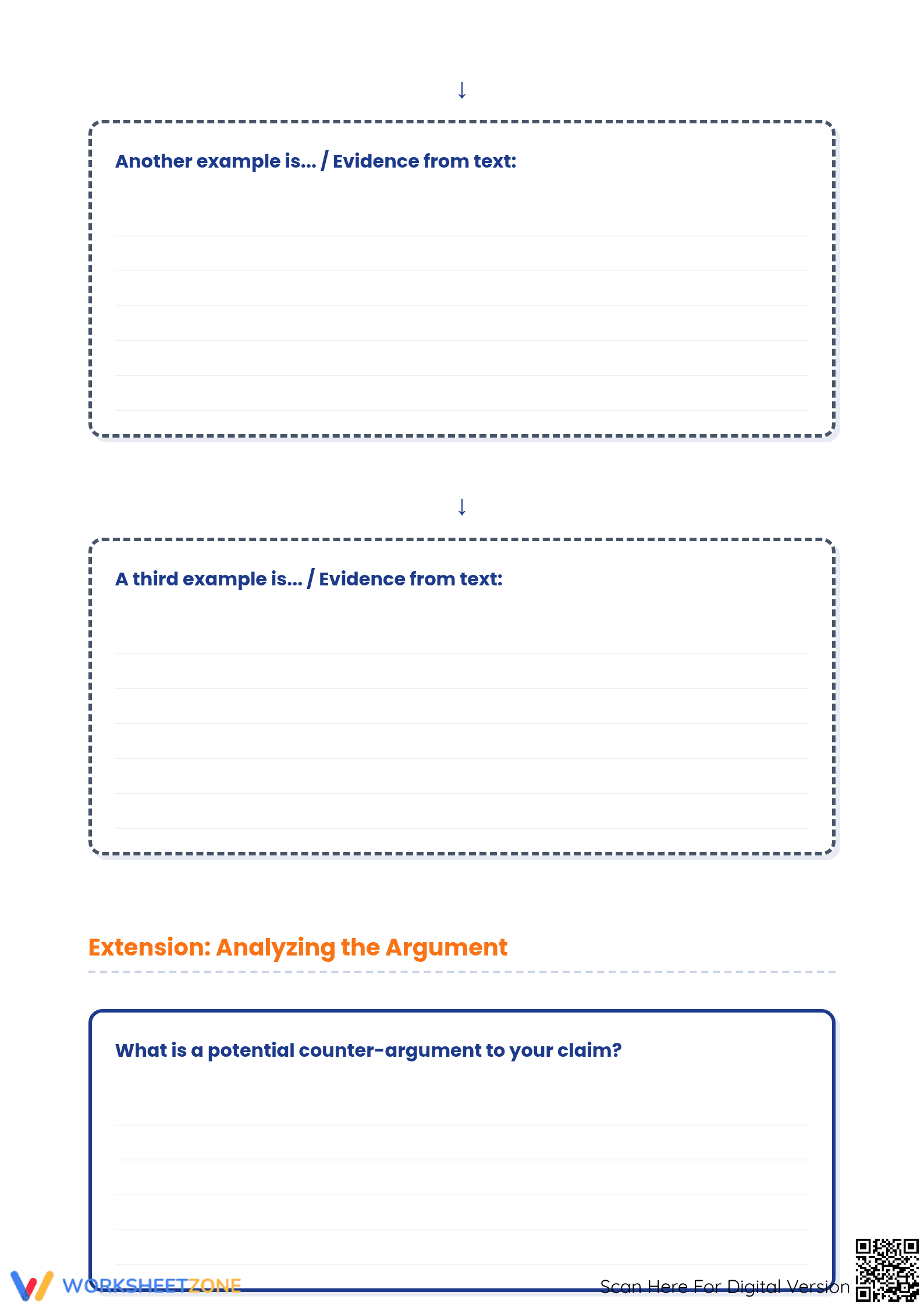 CER Organizer Worksheet - Page 3
