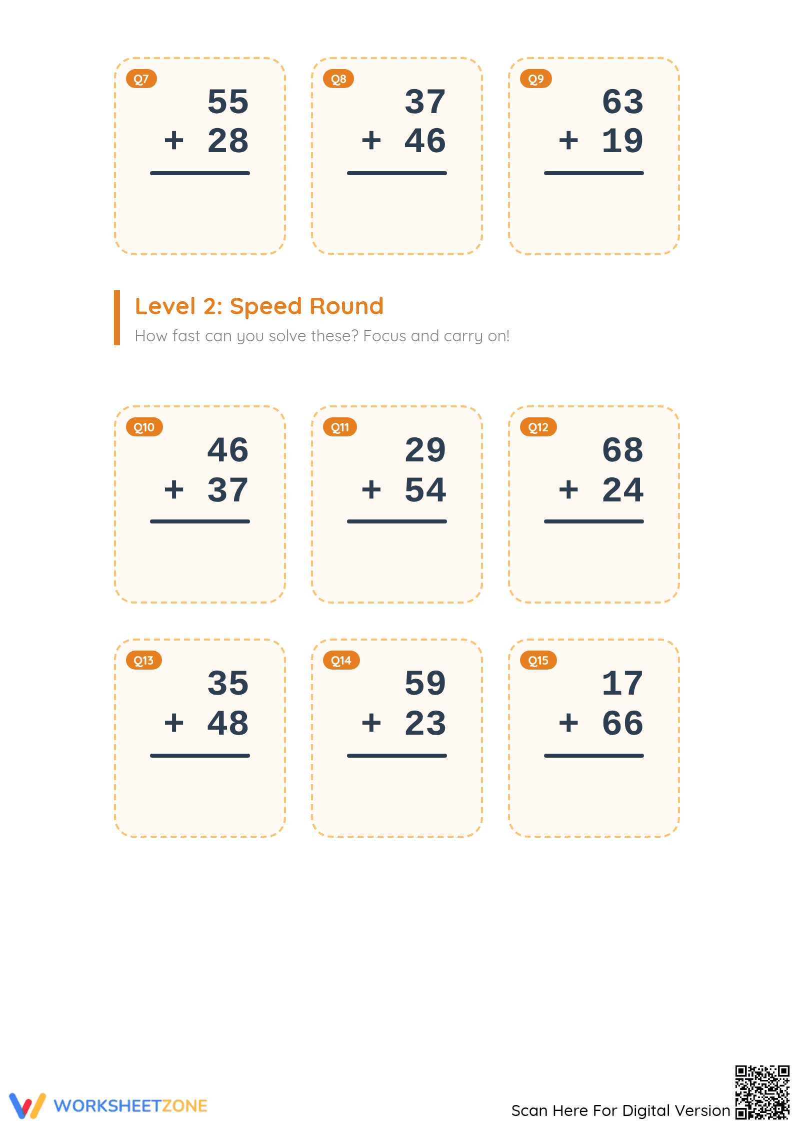 Regrouping Addition Worksheet (3 Levels) | Grade 2 Ready - Page 2