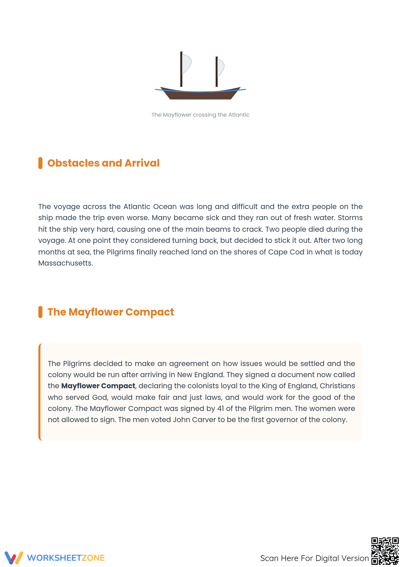 Plymouth Colony Reading Comprehension | Essential Grade 8-9 - Page 2