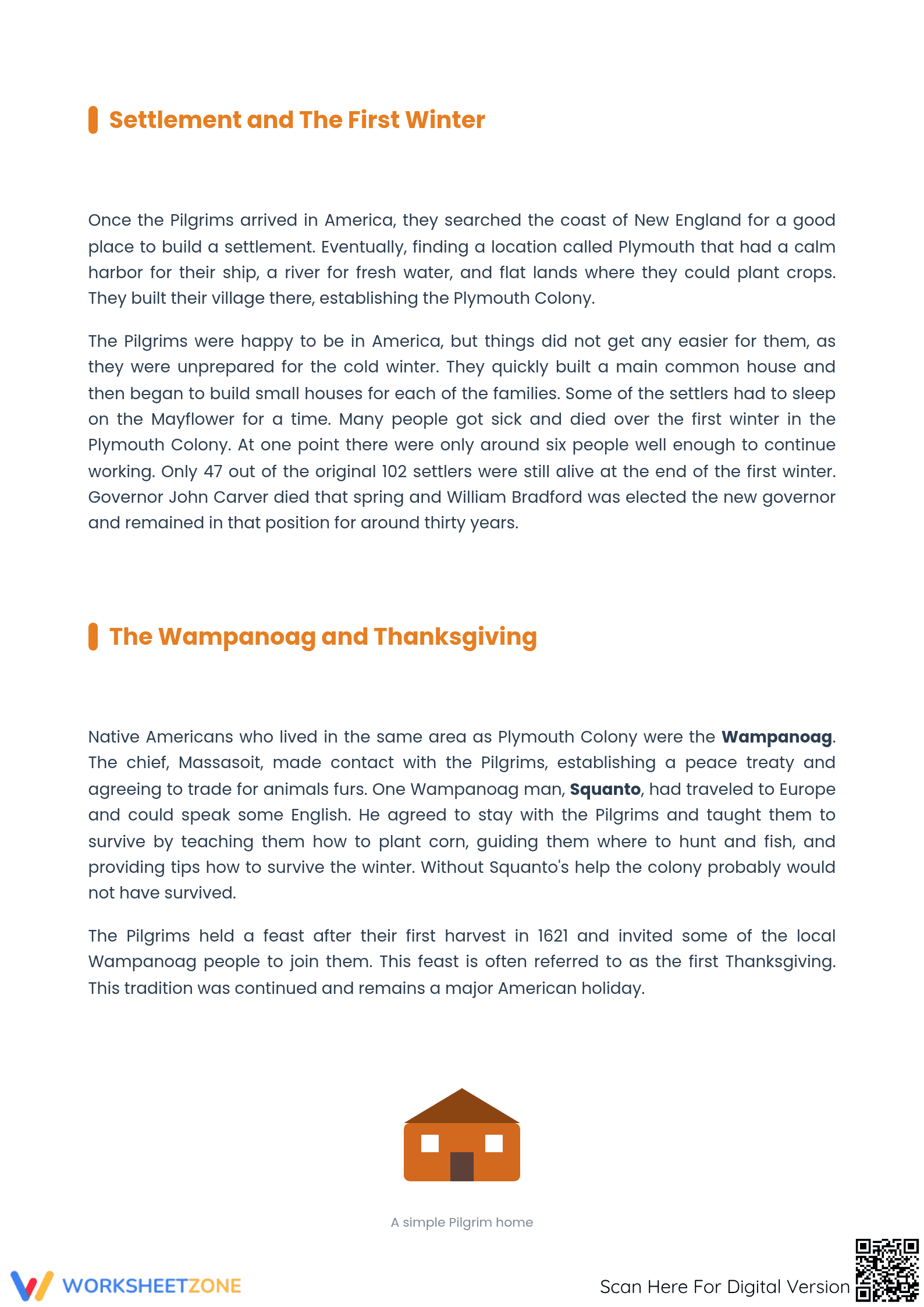 Plymouth Colony Reading Comprehension | Essential Grade 8-9 - Page 3