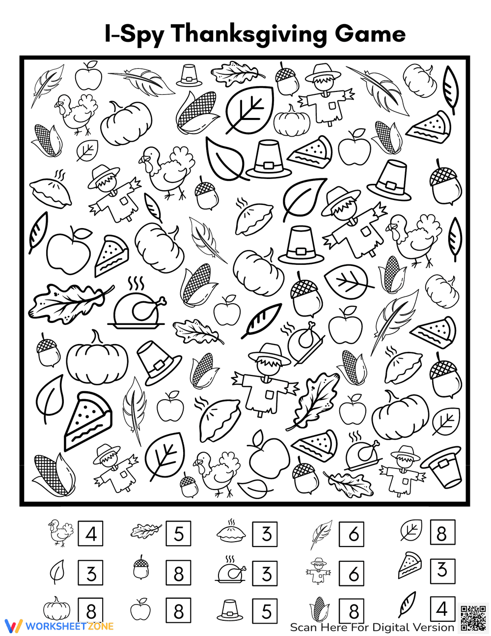 Engaging Thanksgiving I Spy Game for Older Kids - Page 2