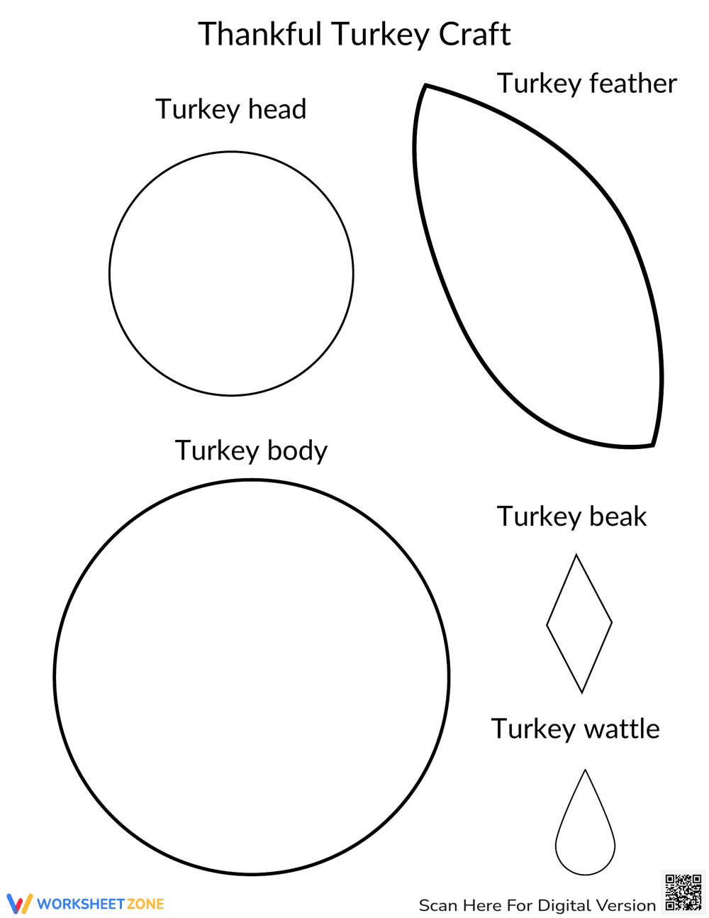Thankful Turkey Craft | Essential Grade 1-4 Printable - Page 2