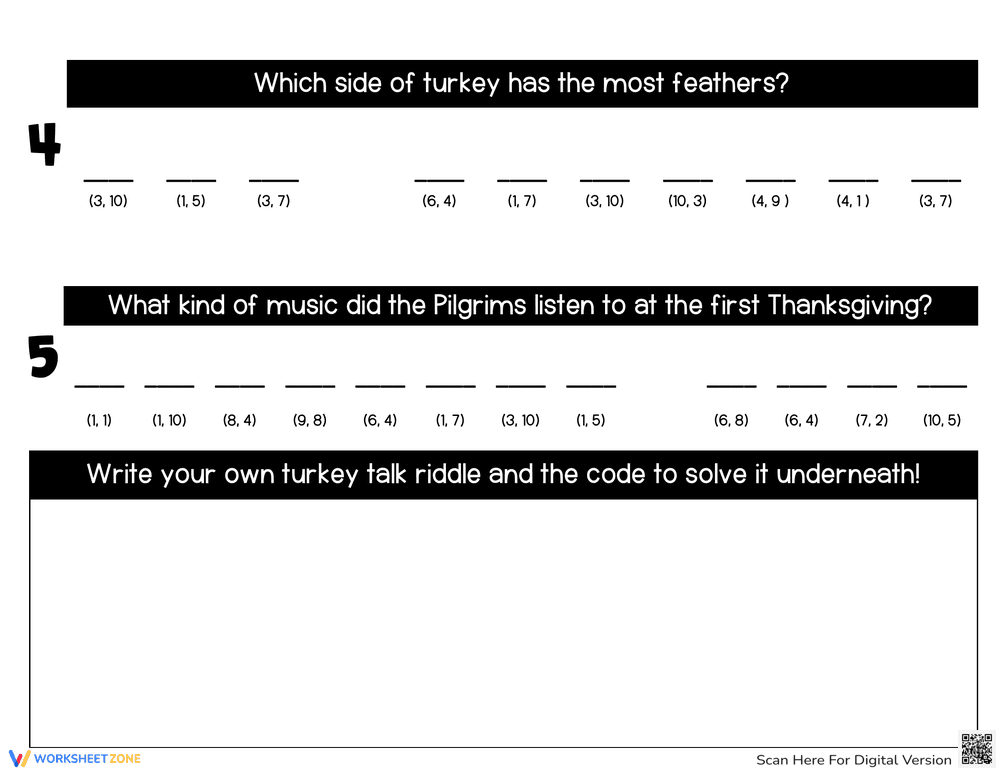 Thanksgiving Turkey Riddles: Holiday Fun and Brain Teasers - Page 3
