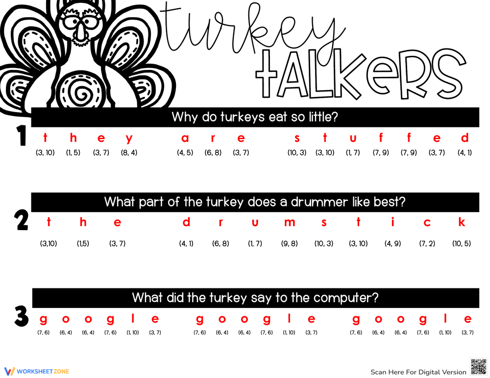 Thanksgiving Turkey Riddles: Holiday Fun and Brain Teasers - Page 4