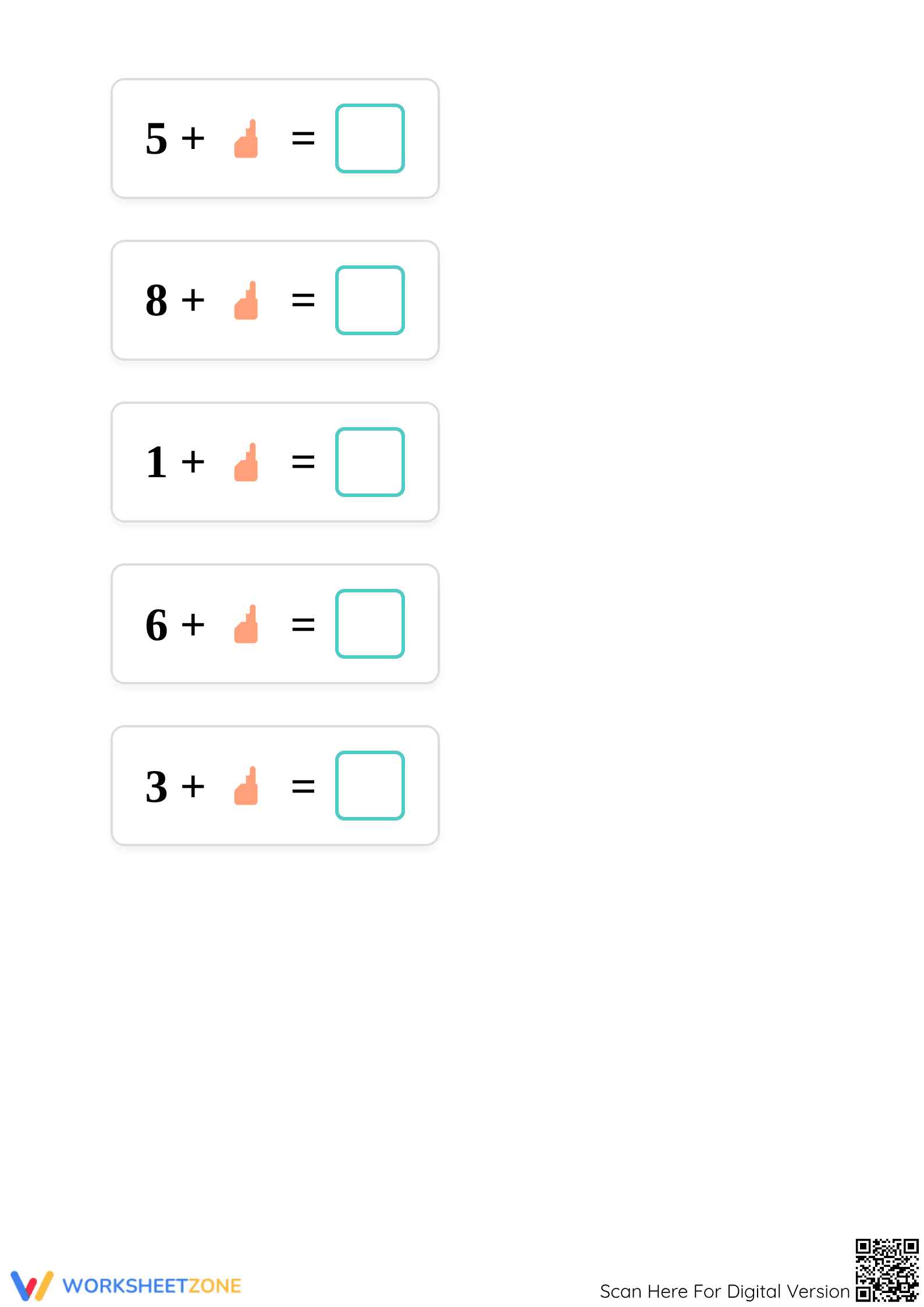 Counting On Addition Worksheet | Grade 1 Math Printable - Page 2