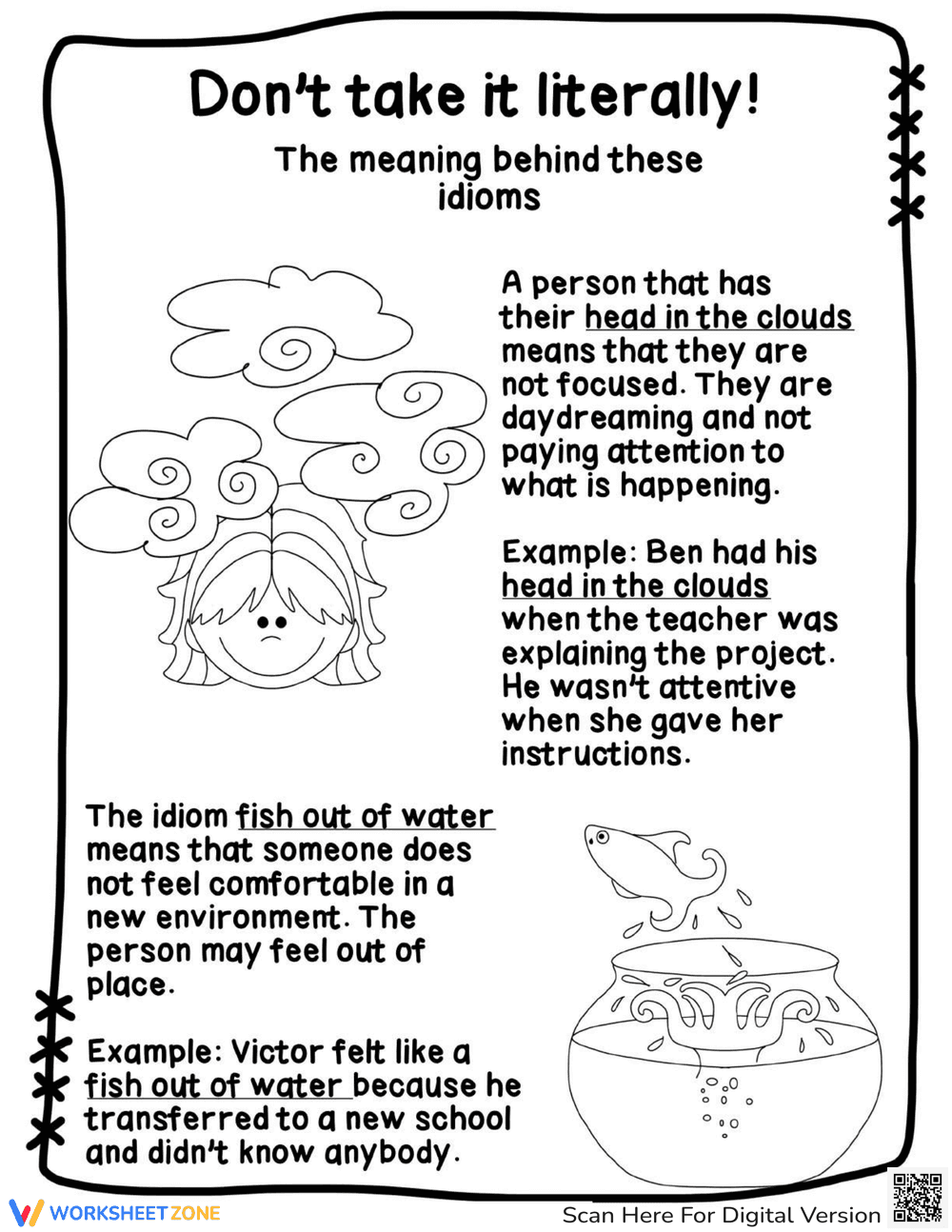 ESL Idioms Activities | Grade 3-6 Essential Printable - Page 2