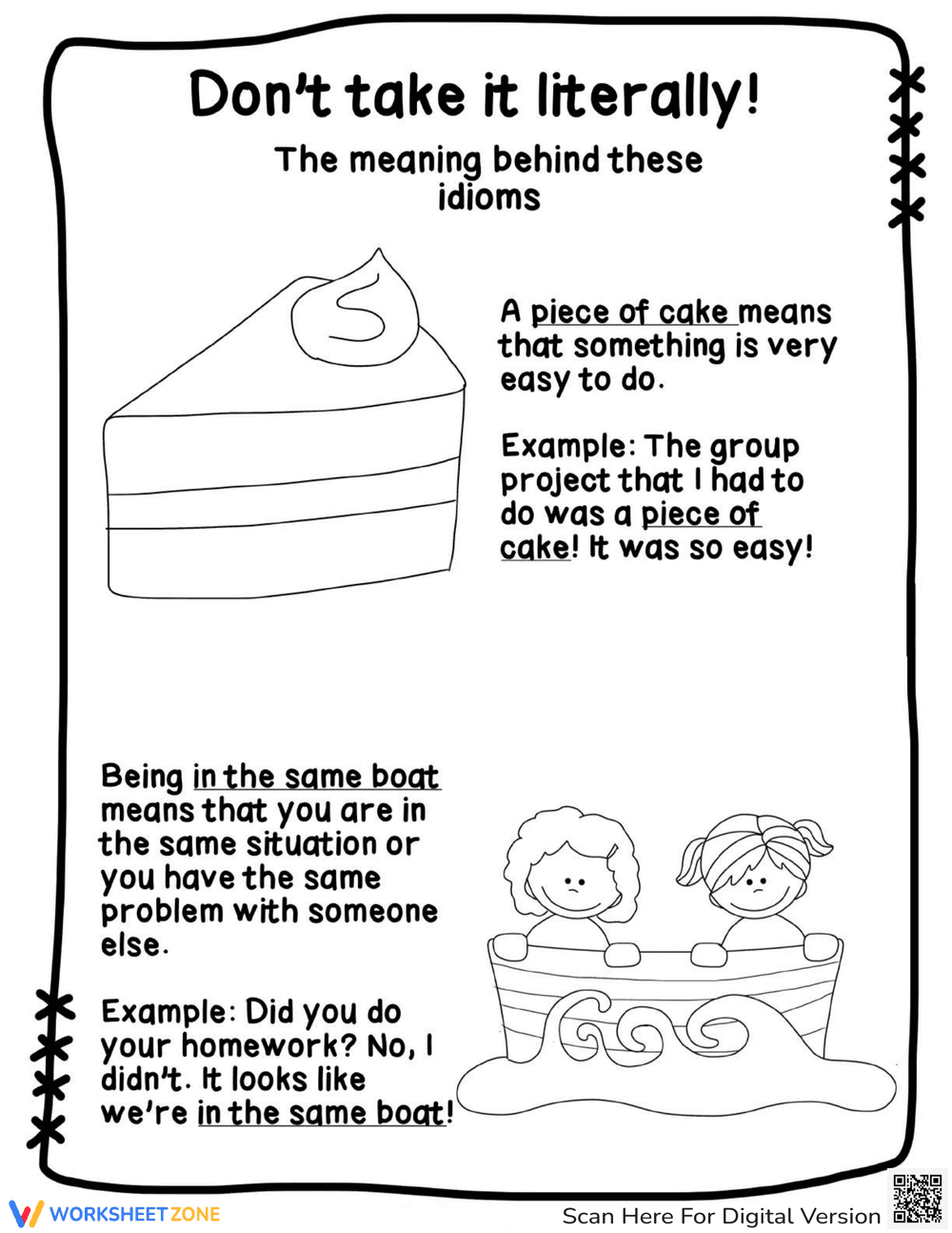 ESL Idioms Activities | Grade 3-6 Essential Printable - Page 4