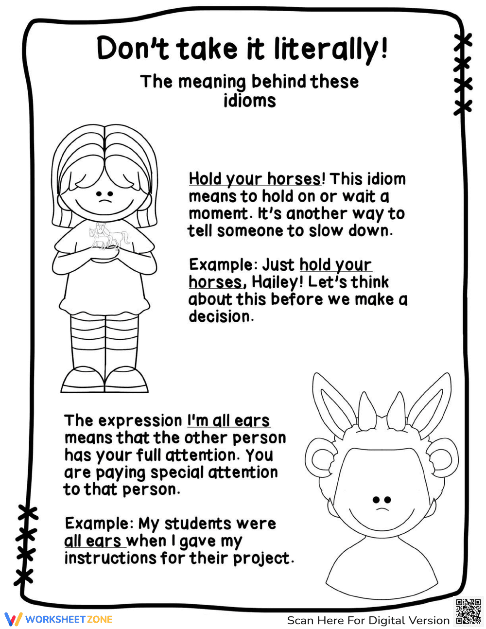 ESL Idioms Activities | Grade 3-6 Essential Printable - Page 5