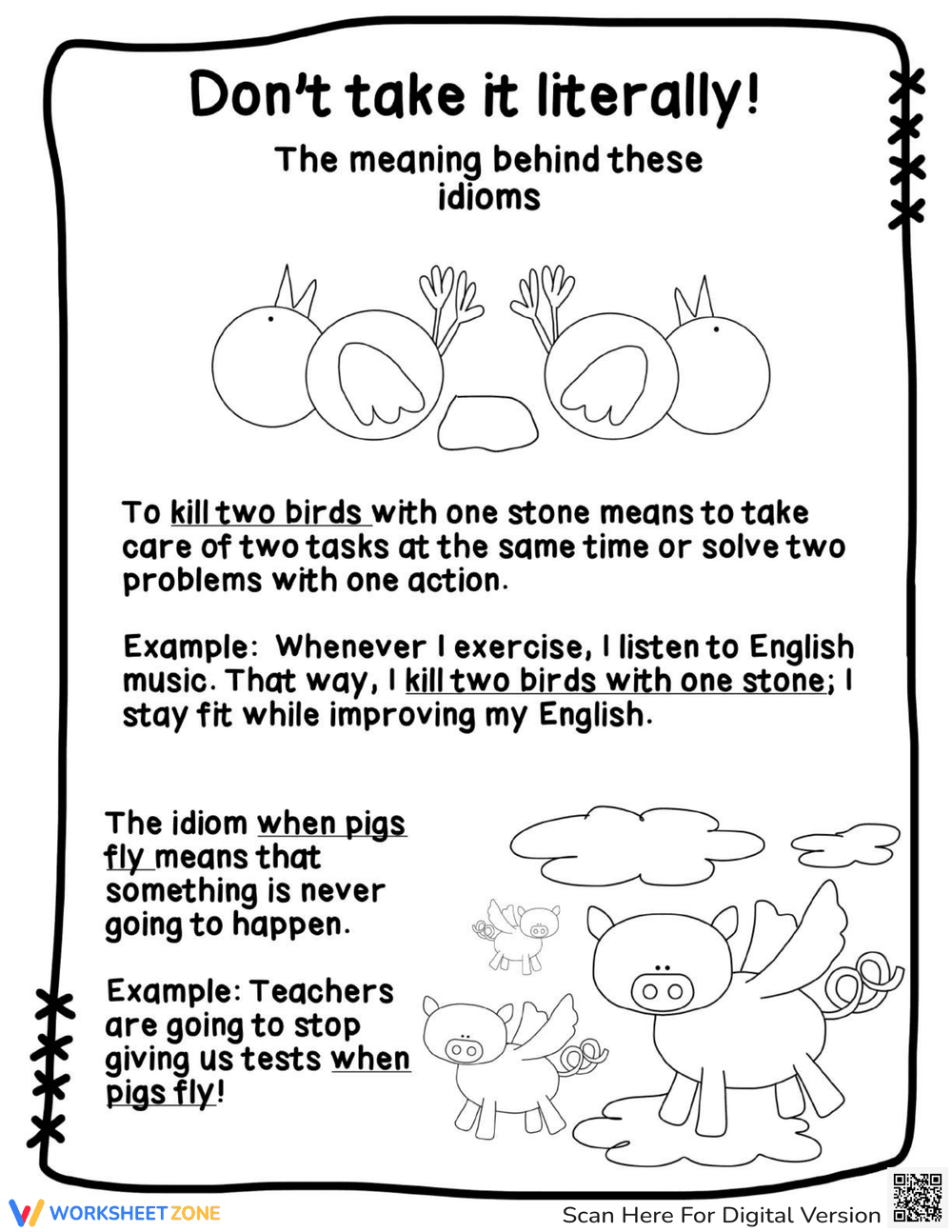 ESL Idioms Activities | Grade 3-6 Essential Printable - Page 8