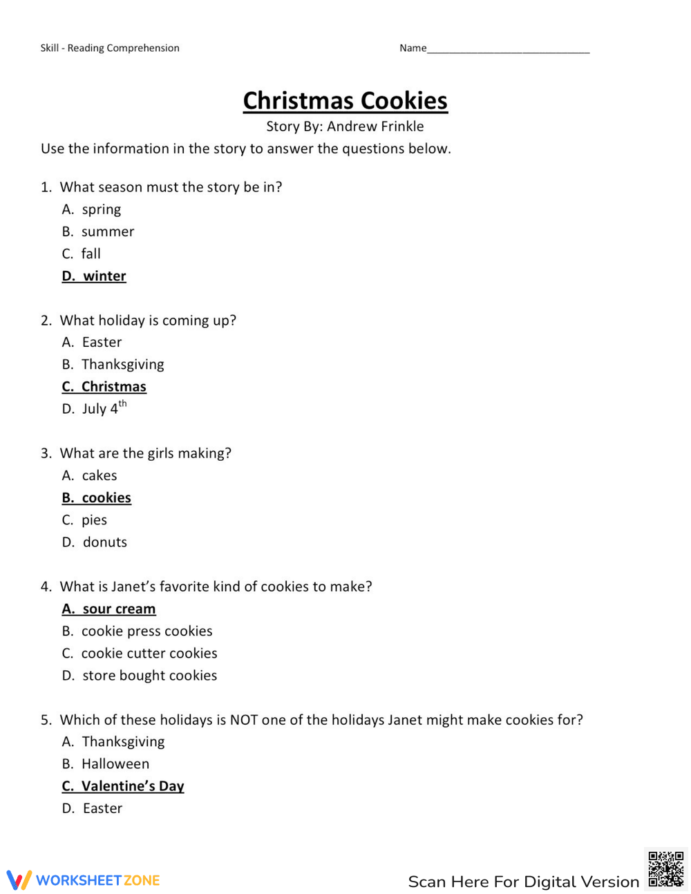 Decorate Christmas Cookies: A Fun Worksheet - Page 3