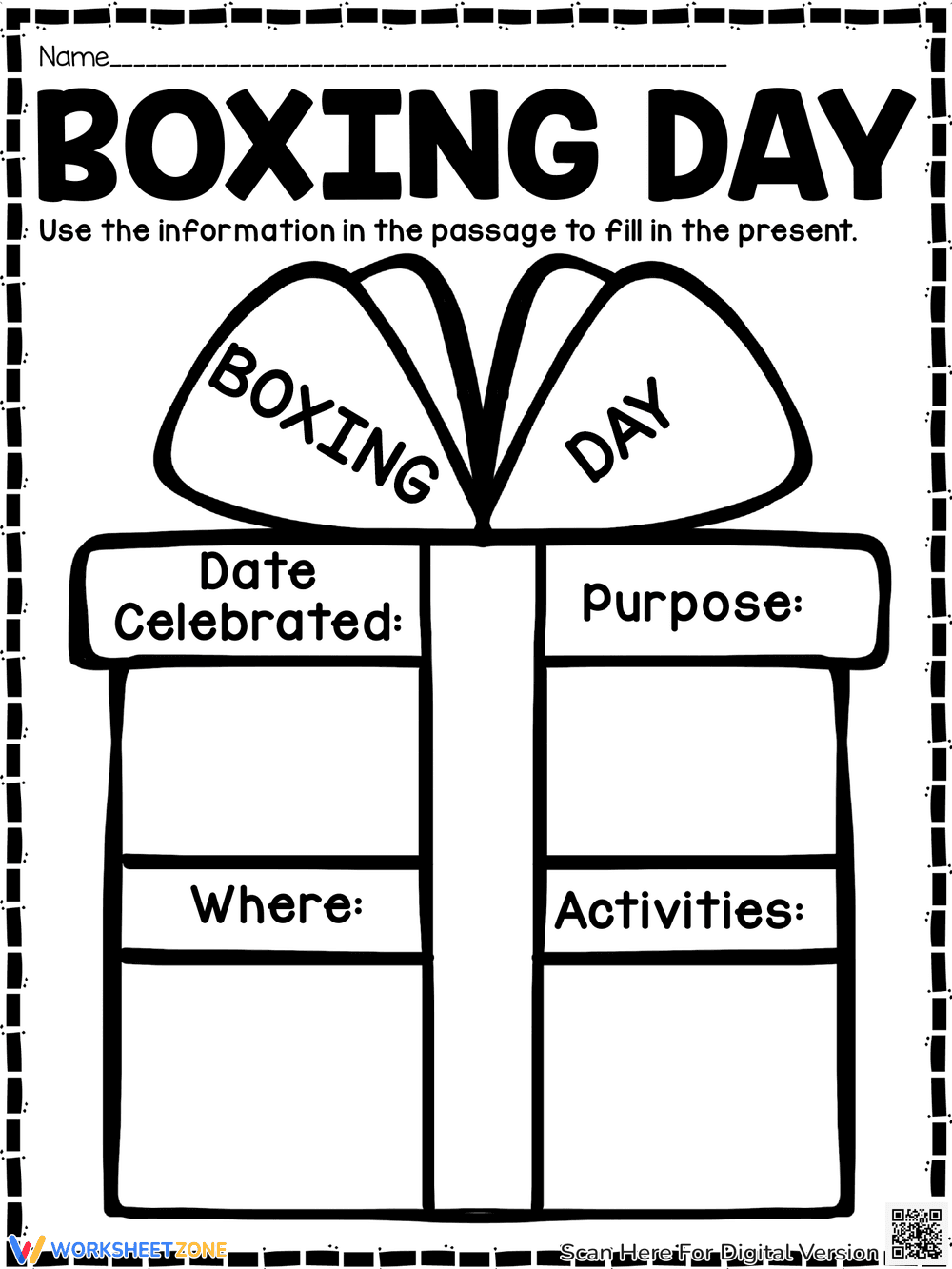 Boxing Day Reading Comprehension | Essential Grade 5 ELA - Page 3