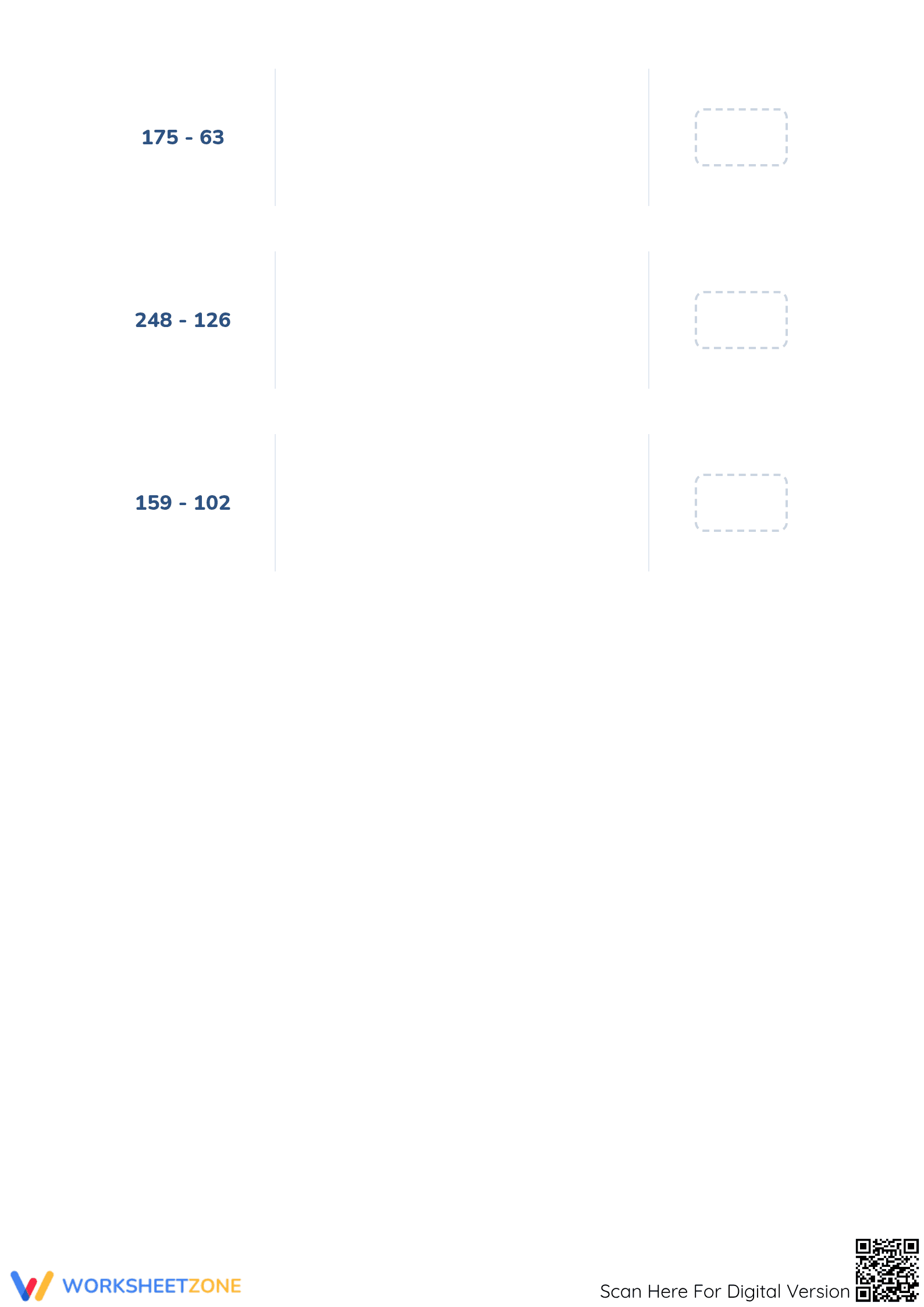 Printable Decomposition Subtraction Worksheet | Grade 2 Math - Page 3