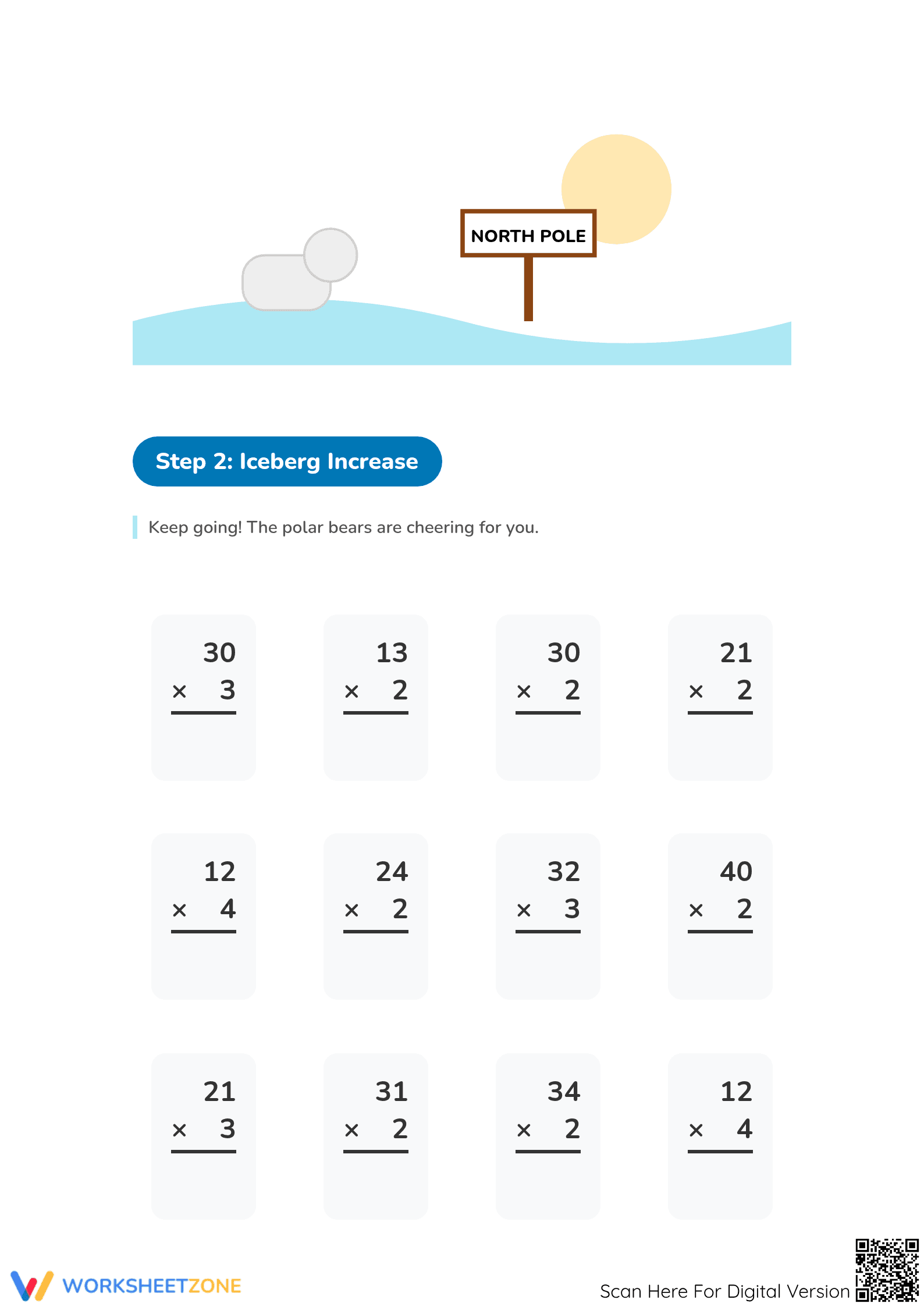 Essential Grade 4 Multi-Digit Multiplication Worksheet - Page 2