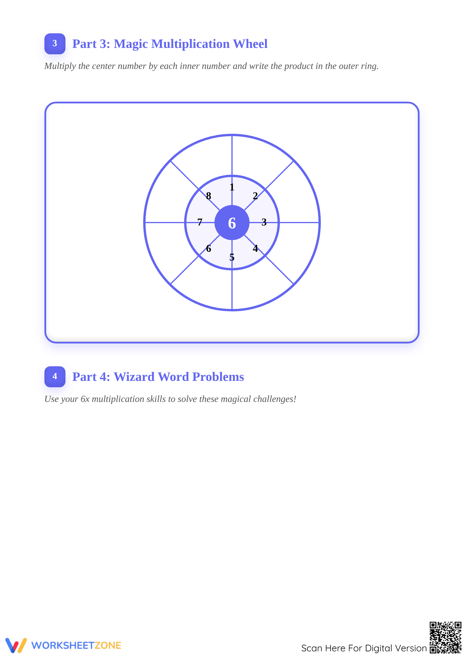 Master the 6 Times Table! | Printable Grade 3 Math Worksheet - Page 2