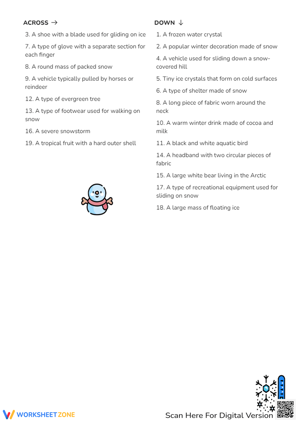 Slide and Solve with a Winter Word Slide - Page 2