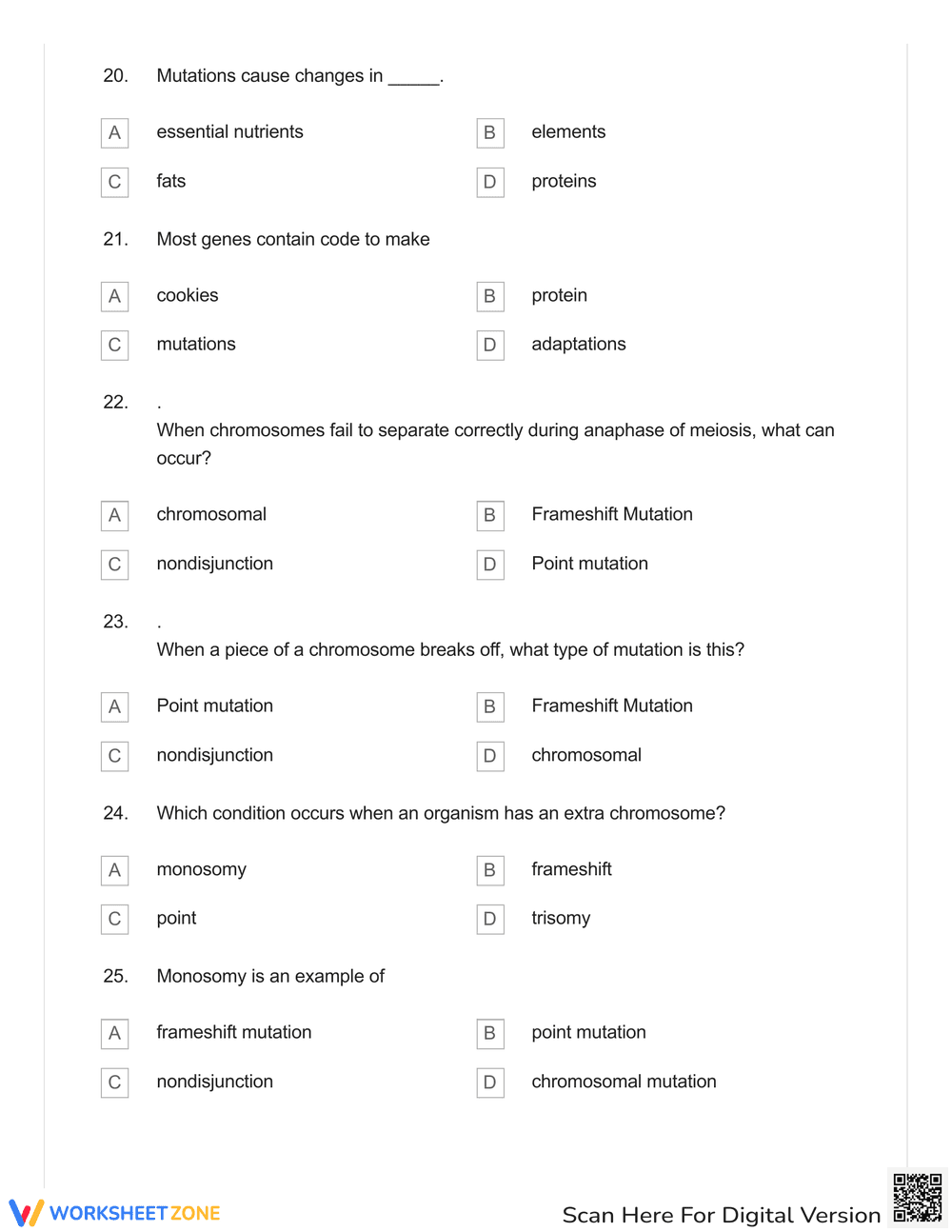 Explore Karyotypes and Mutations - Page 6