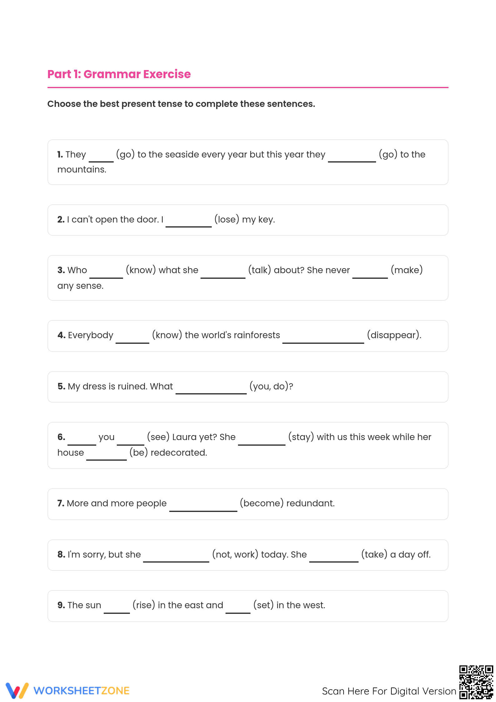 Present Tenses - Page 2