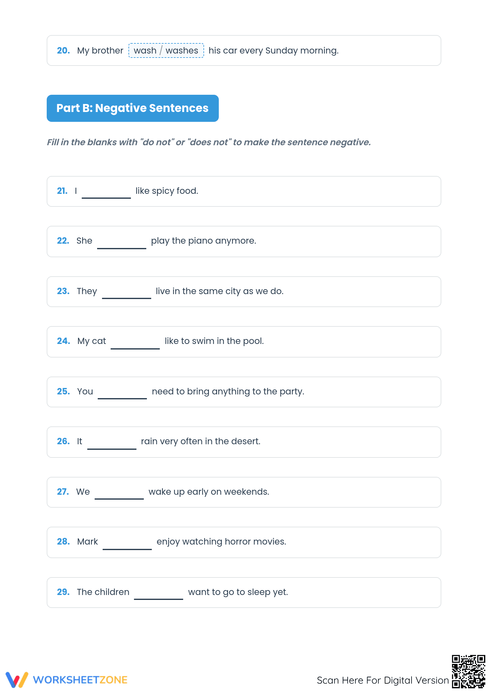 Essential Simple Present Tense Practice | Grade 4-5 ELA - Page 3
