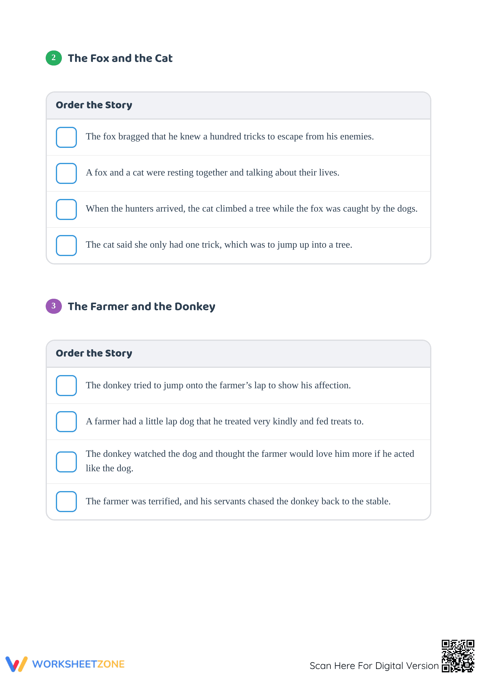 Practice Sequencing Events Activities - Page 2