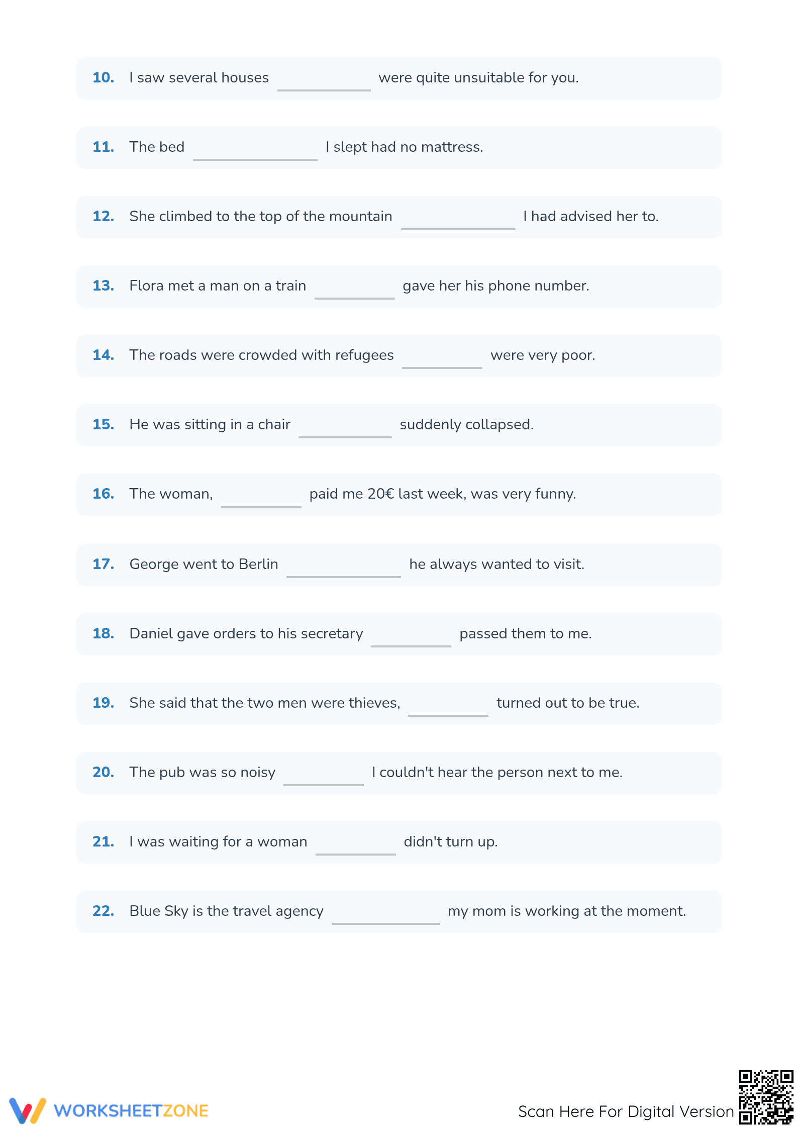Relative Pronouns Printable Worksheet | Grade 4 ELA - Page 2