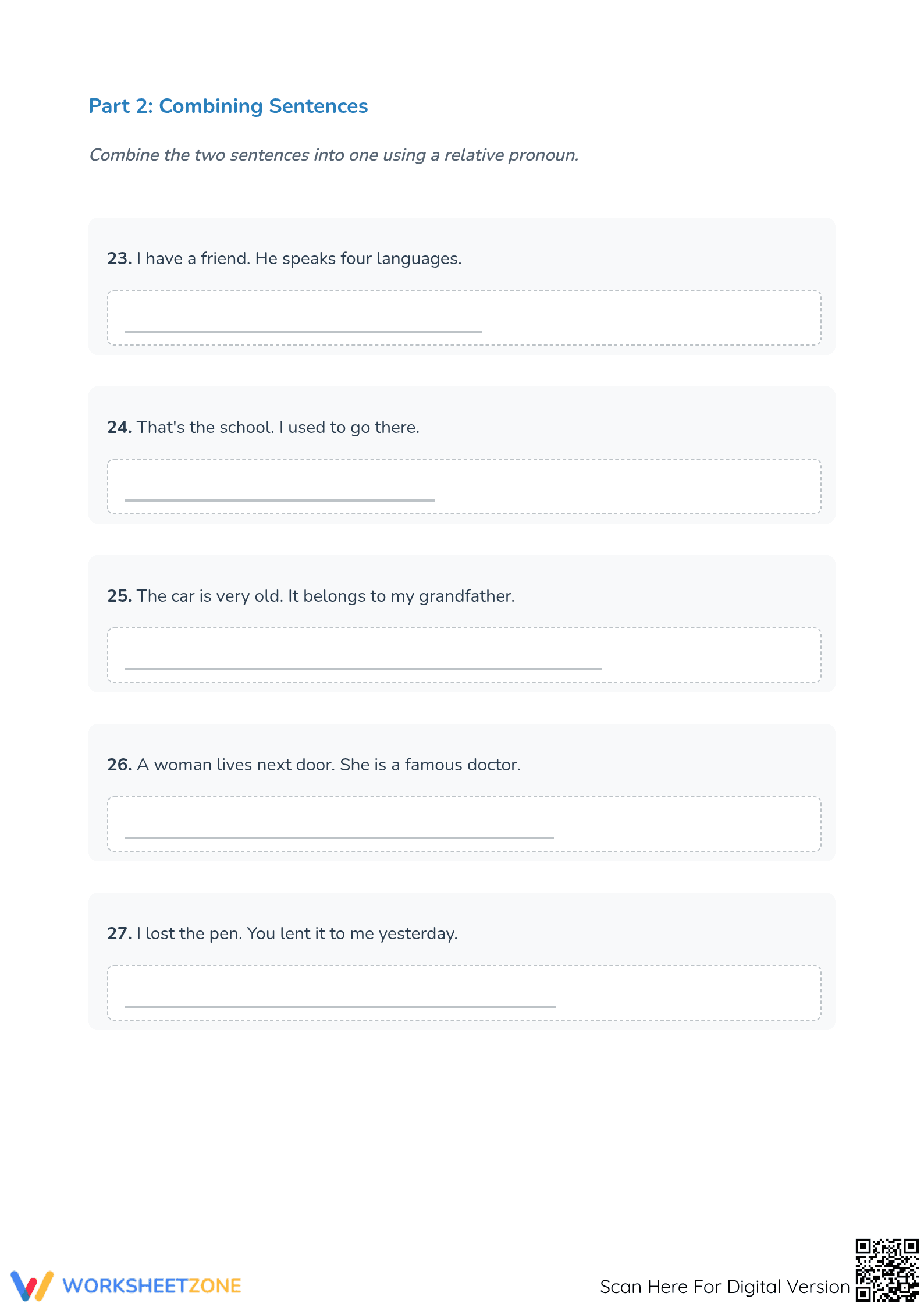 Relative Pronouns Printable Worksheet | Grade 4 ELA - Page 3