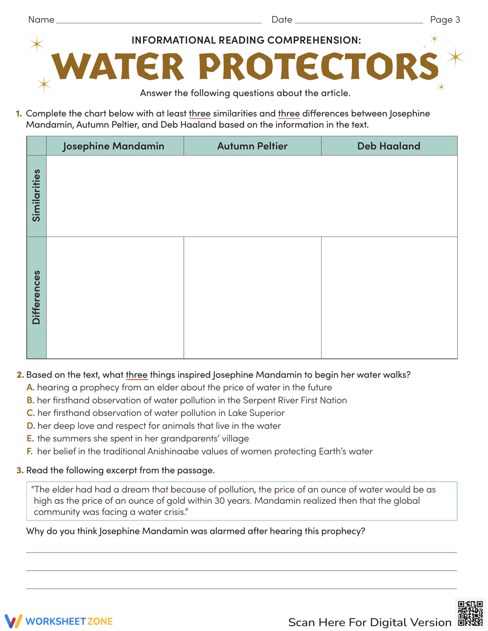 Water Protectors: An Environmental Awareness Guide - Page 3