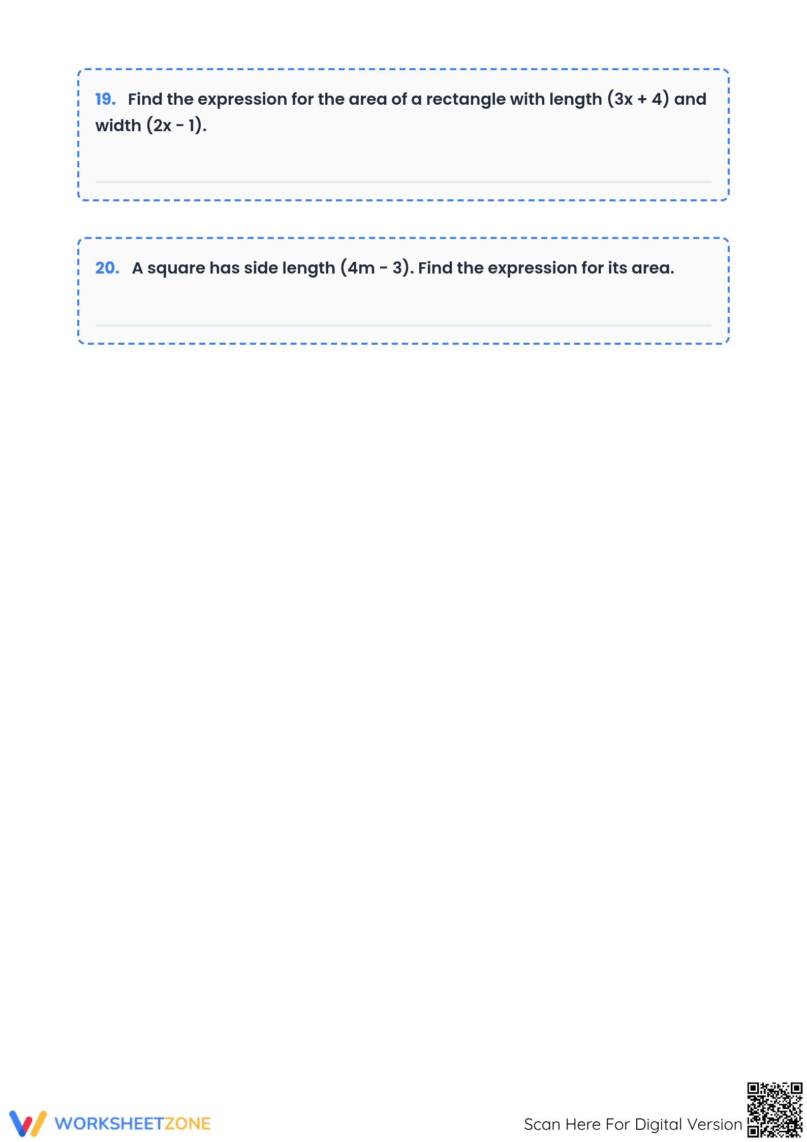 Essential Multiplying Polynomials Worksheet | Grade 8 Math - Page 3