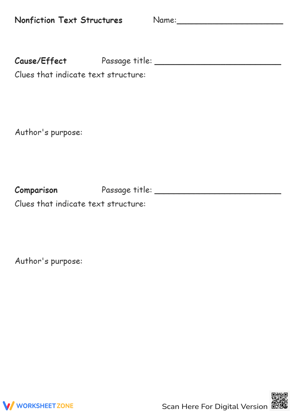 Nonfiction Text Structures: Identify Author's Purpose & Text Clues - Page 2