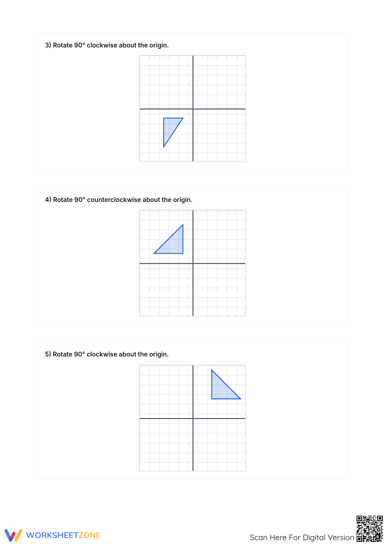 Essential Rotations on a Coordinate Plane — Grade 7 Math - Page 2