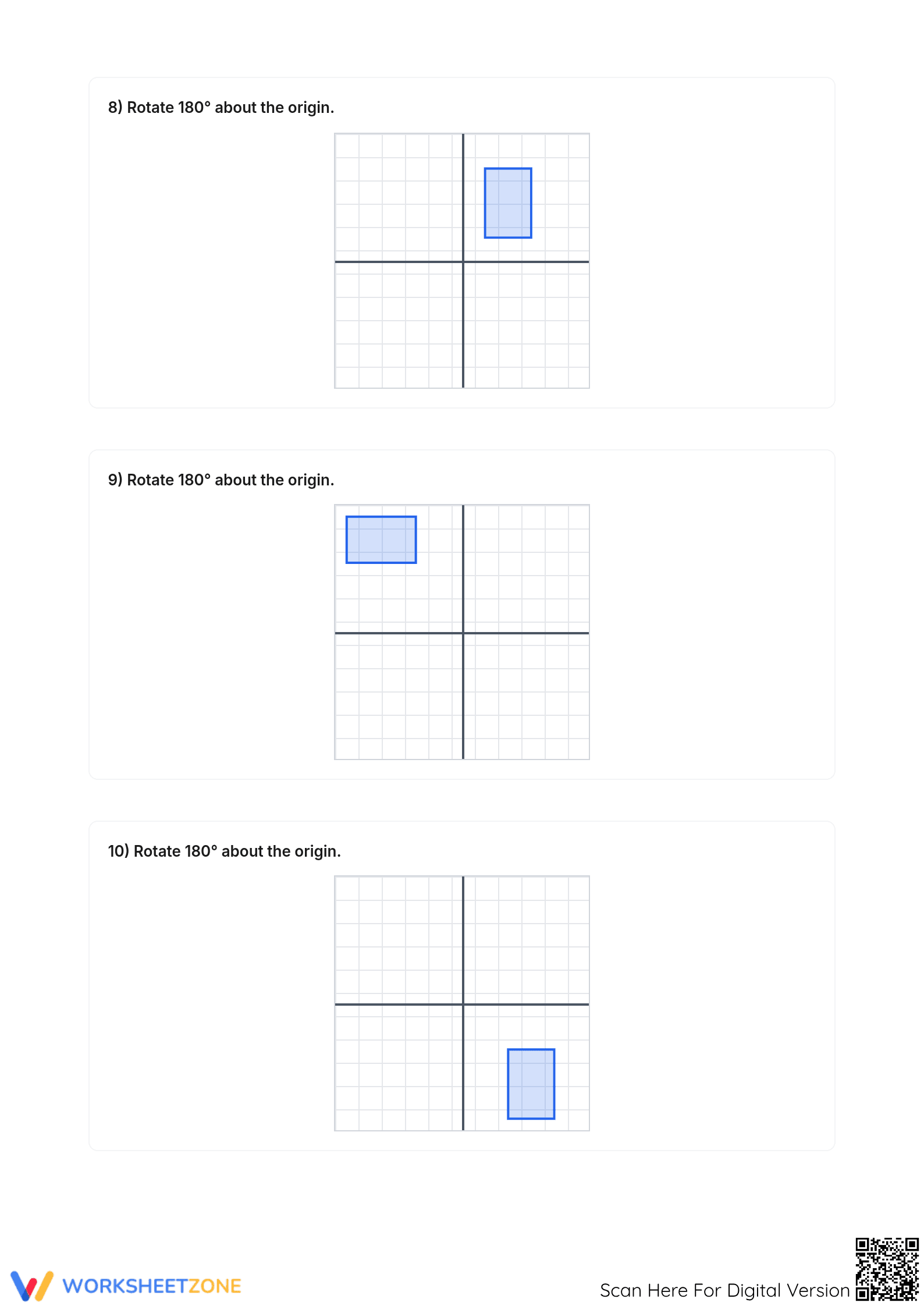 Essential Rotations on a Coordinate Plane — Grade 7 Math - Page 4