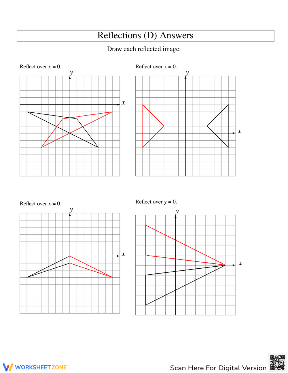 Reflection Over the X or Y Axis - Page 2
