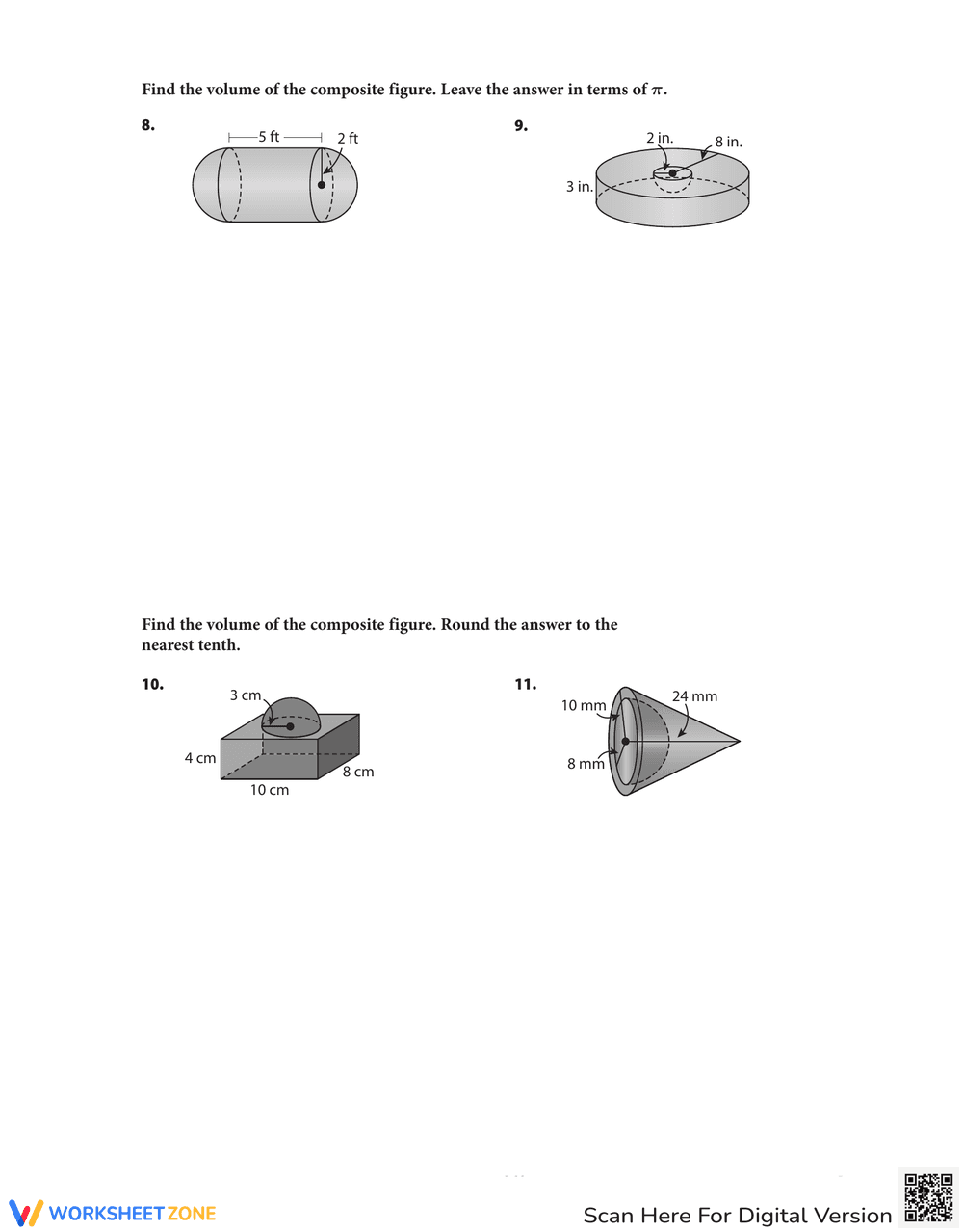 Finding Volume of a Composite Figure - Page 4