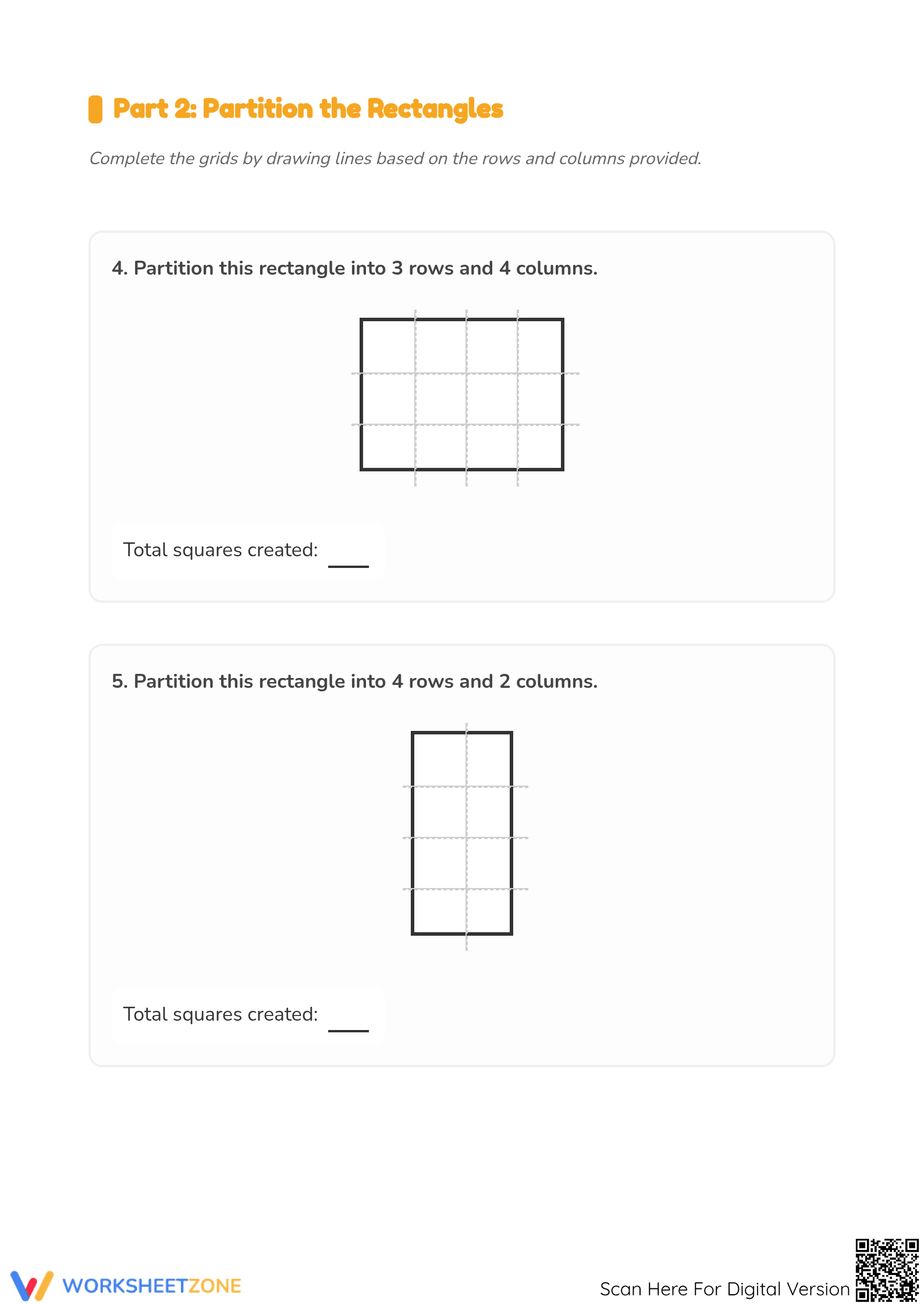 Composing Rectangles Worksheet | Grade 2 Math Printable - Page 3