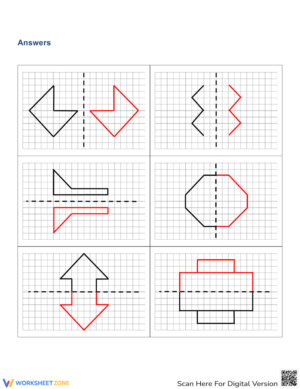 Drawing Reflections Worksheet - Page 2