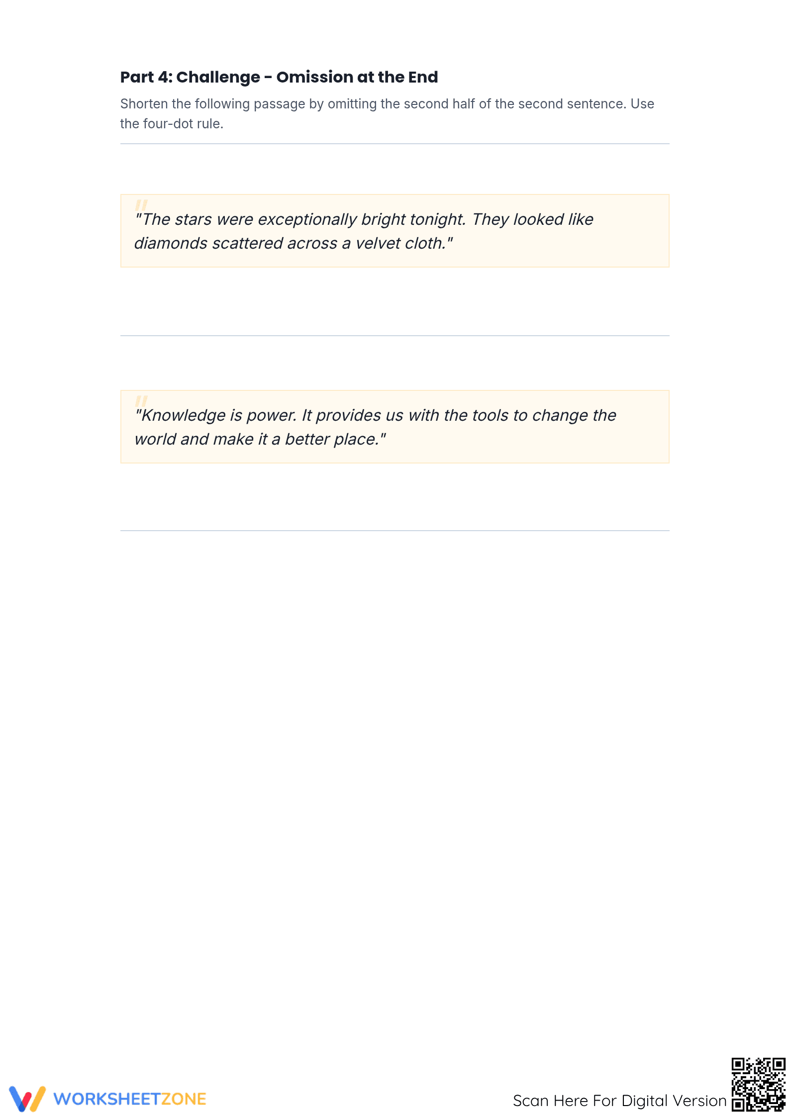 Ellipsis Omission Worksheet | Essential Grade 8 Grammar - Page 4