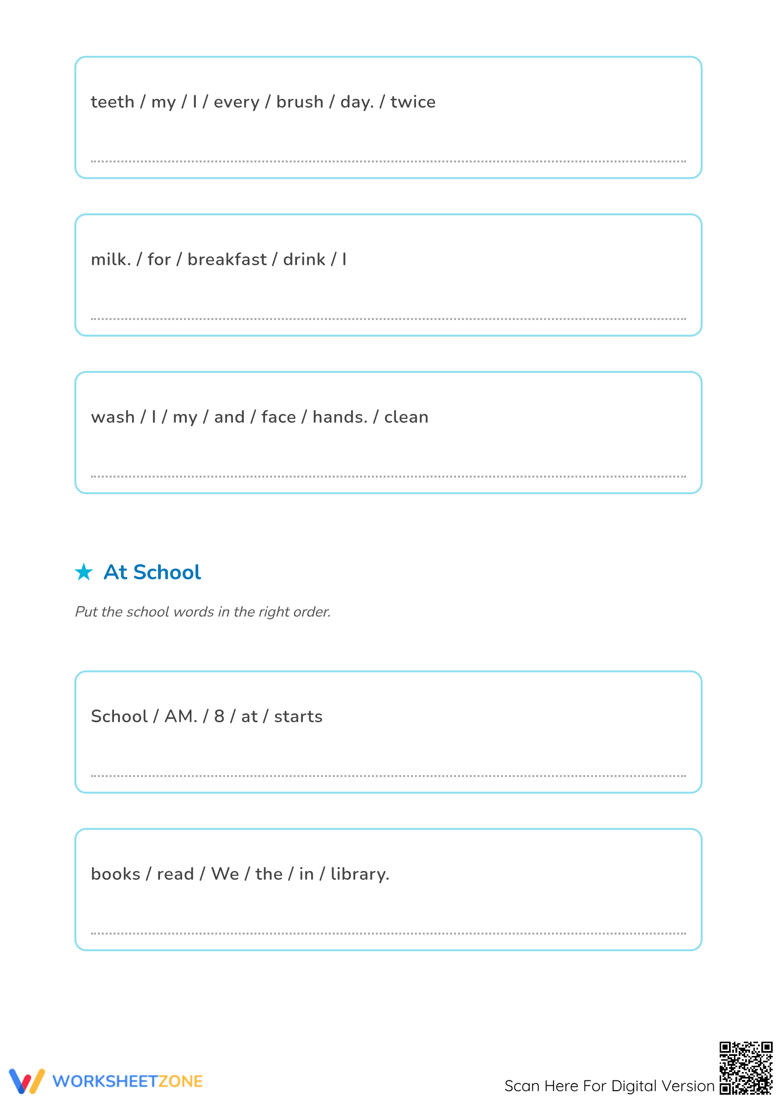 Scrambled Sentences - Page 2