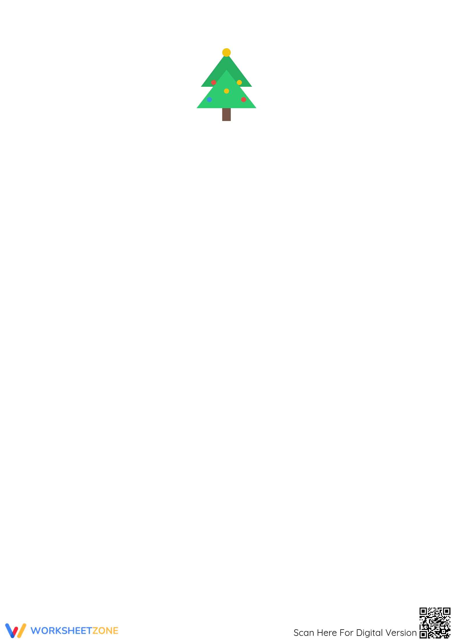 Grade 3 Christmas Decoding — Printable No-Prep Worksheet - Page 3