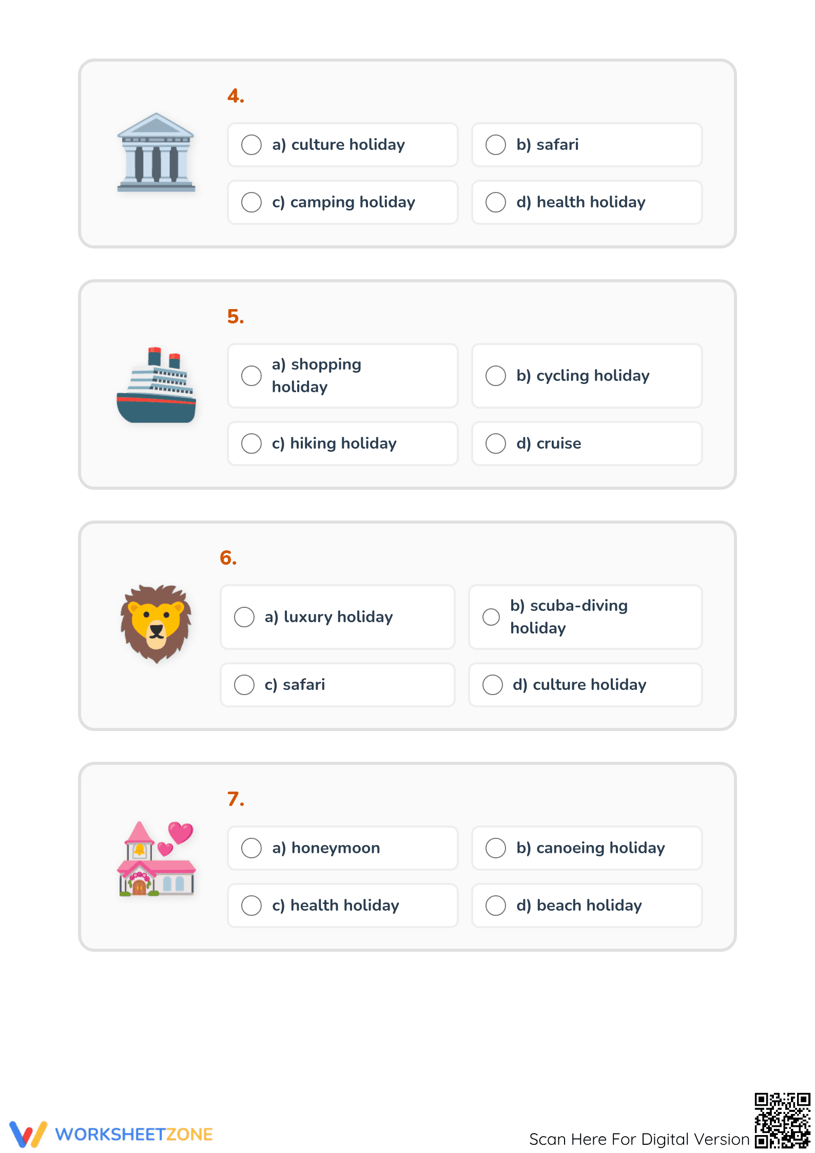 Holiday Vocabulary Worksheet | Grade 2 Printable - Page 2