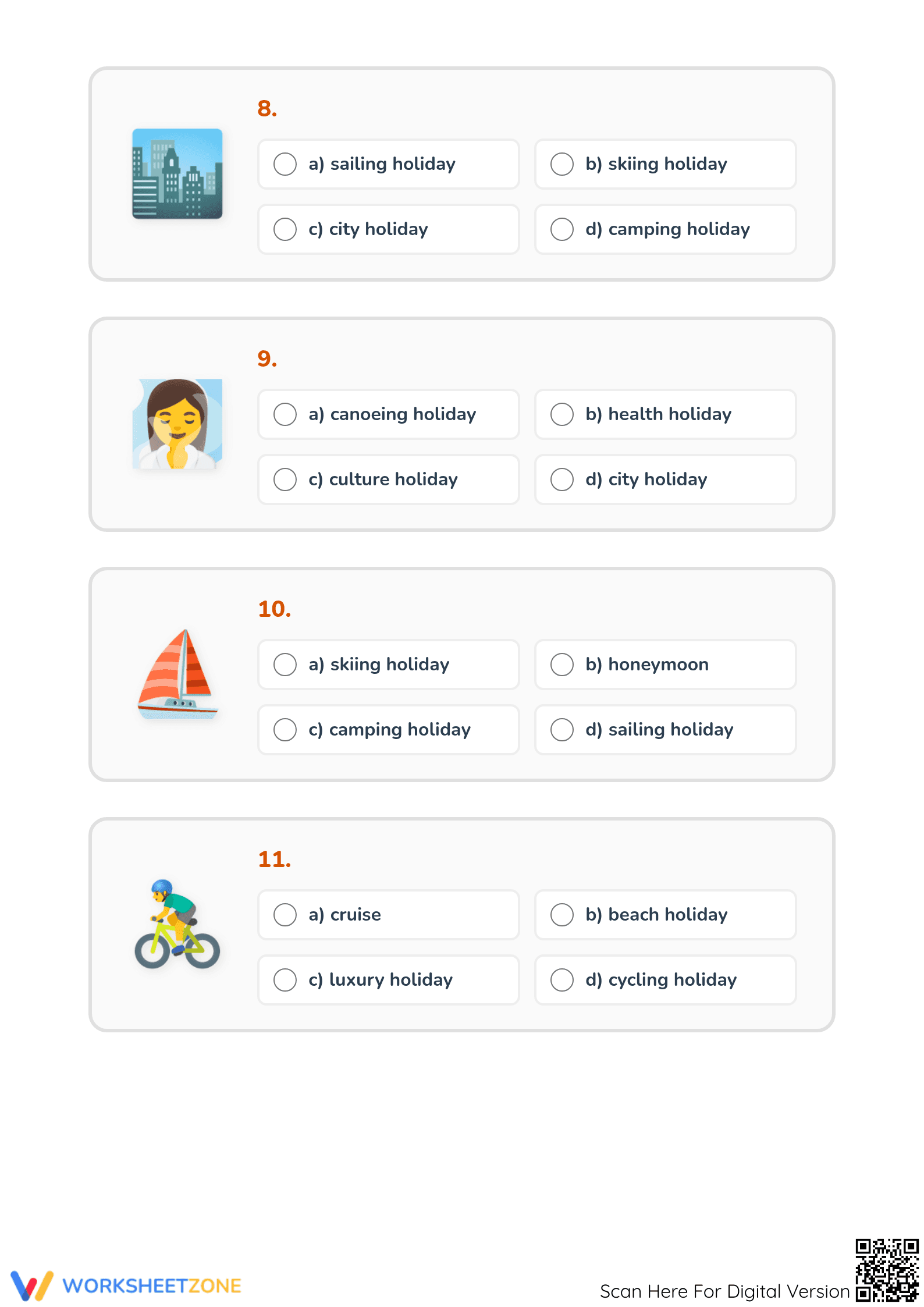 Holiday Vocabulary Worksheet | Grade 2 Printable - Page 3