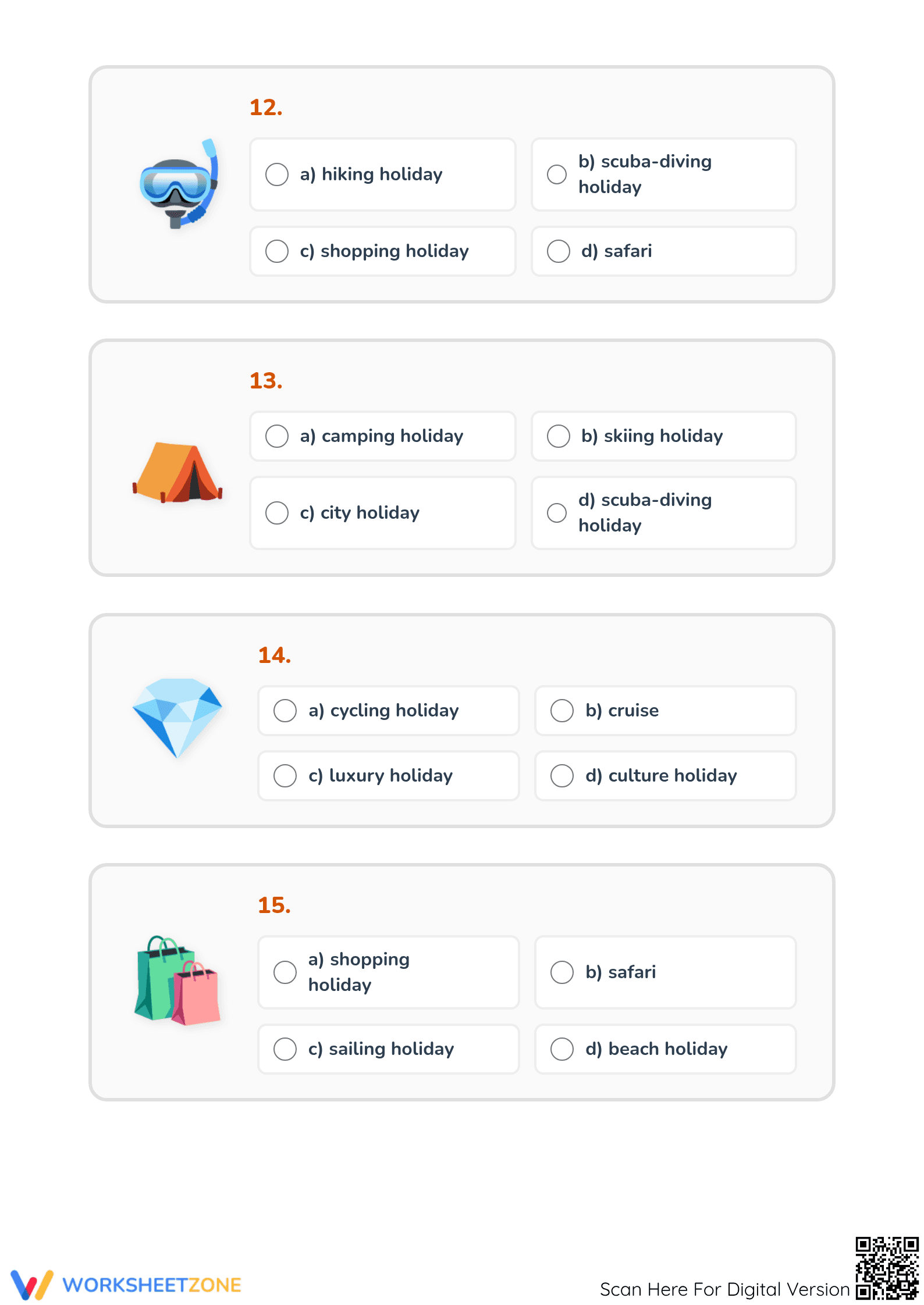 Holiday Vocabulary Worksheet | Grade 2 Printable - Page 4